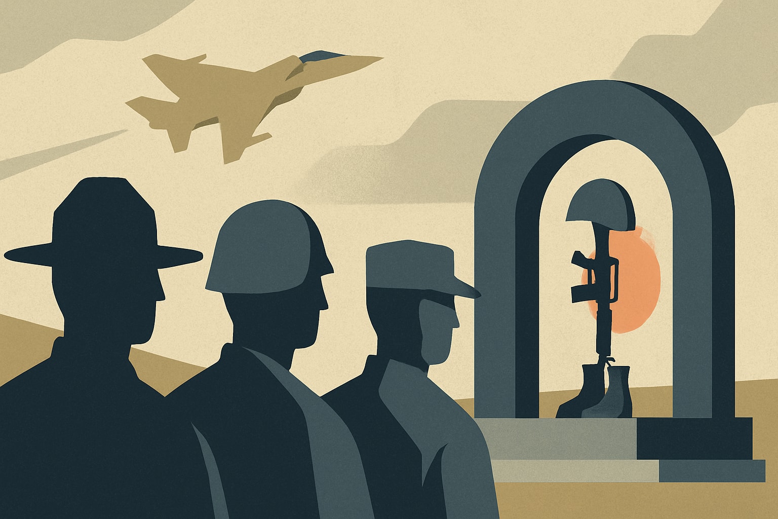 Editorial illustration for: Veterans Question Design of Global War on Terrorism Memorial