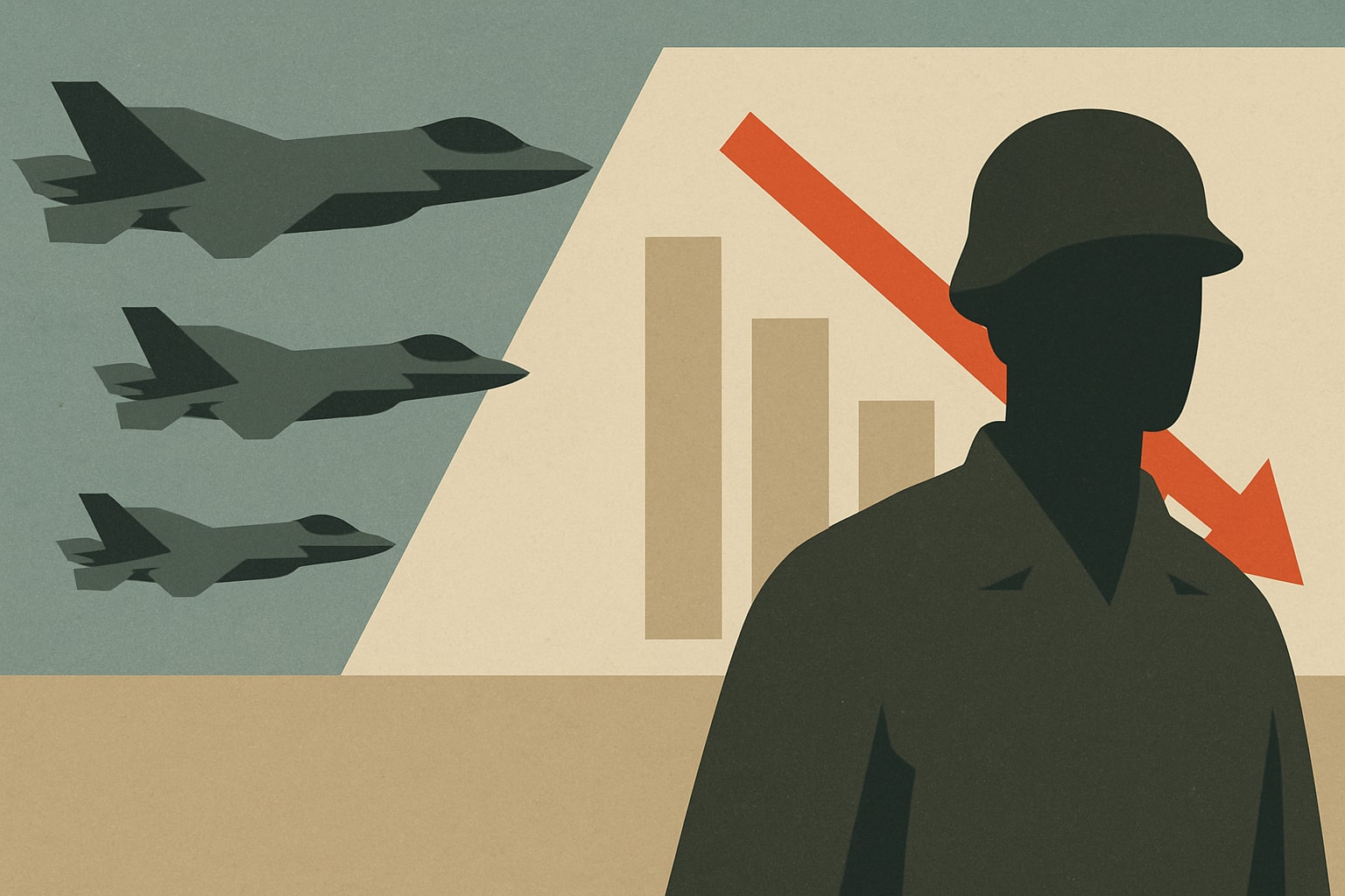 Editorial illustration for: F-35 Readiness Rates Decline: Only 25% Fully Mission Capable