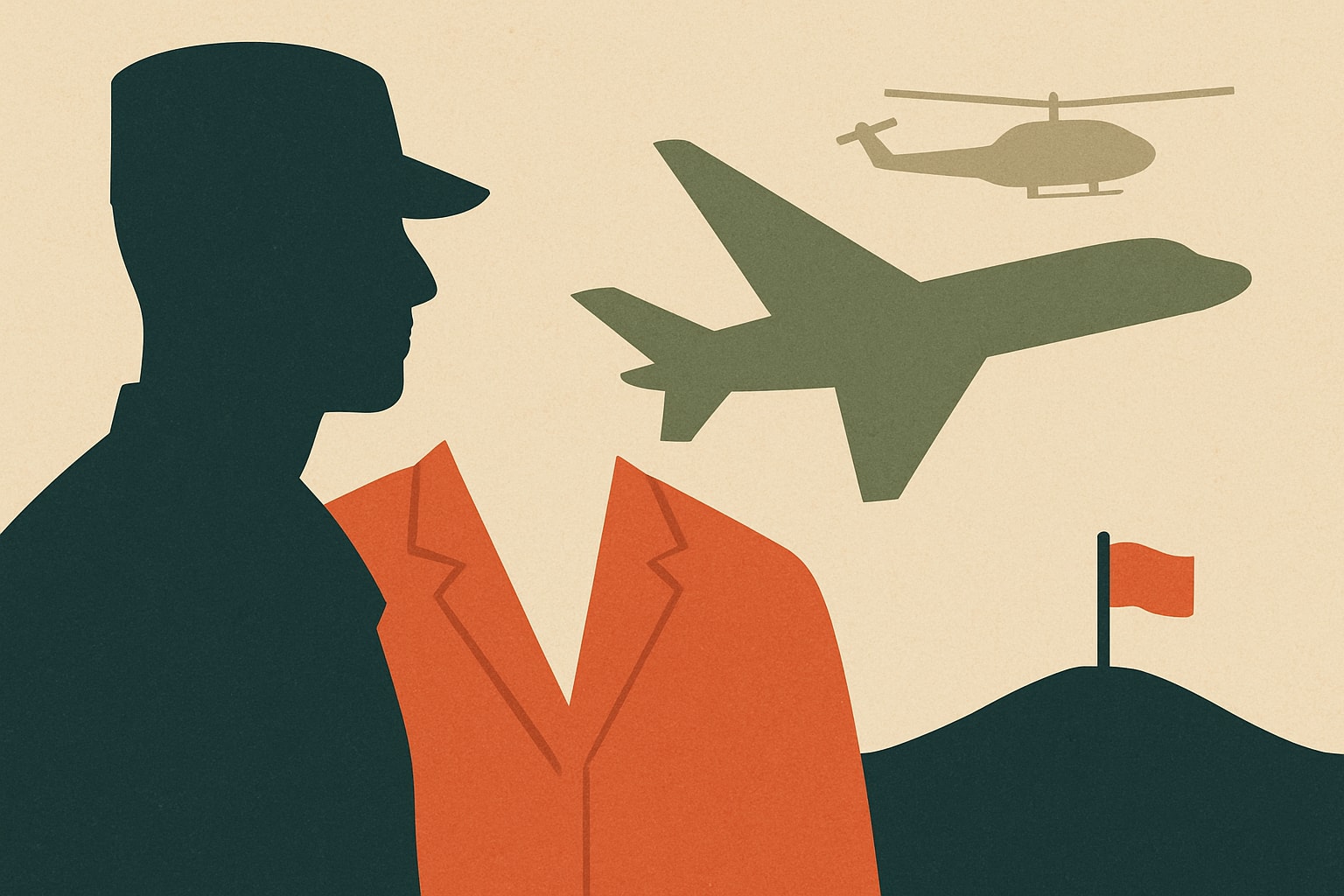 Editorial illustration for: Iraq and Afghanistan Veterans Retiring: Key Lessons for New Leaders