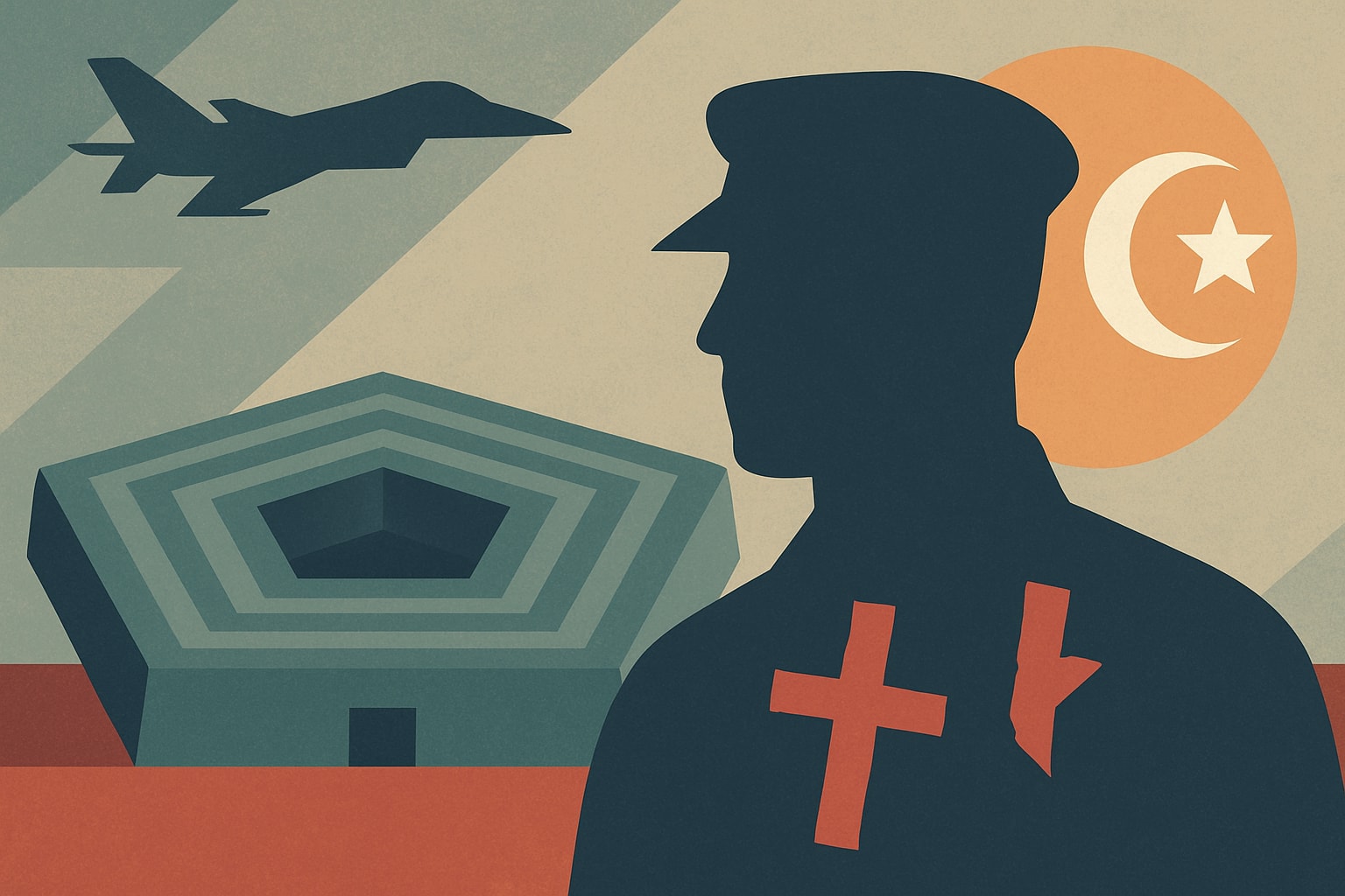 Editorial illustration for: Pentagon Revises Religious Affiliation List After Backlash