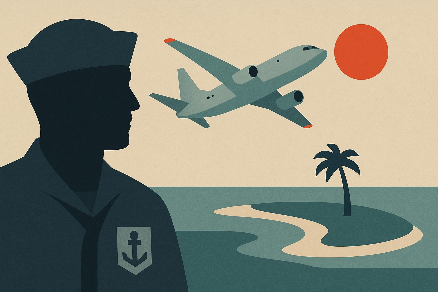 Editorial illustration for: Navy to Restart P-8 Poseidon Reconnaissance Flights at Wake Island This Summer