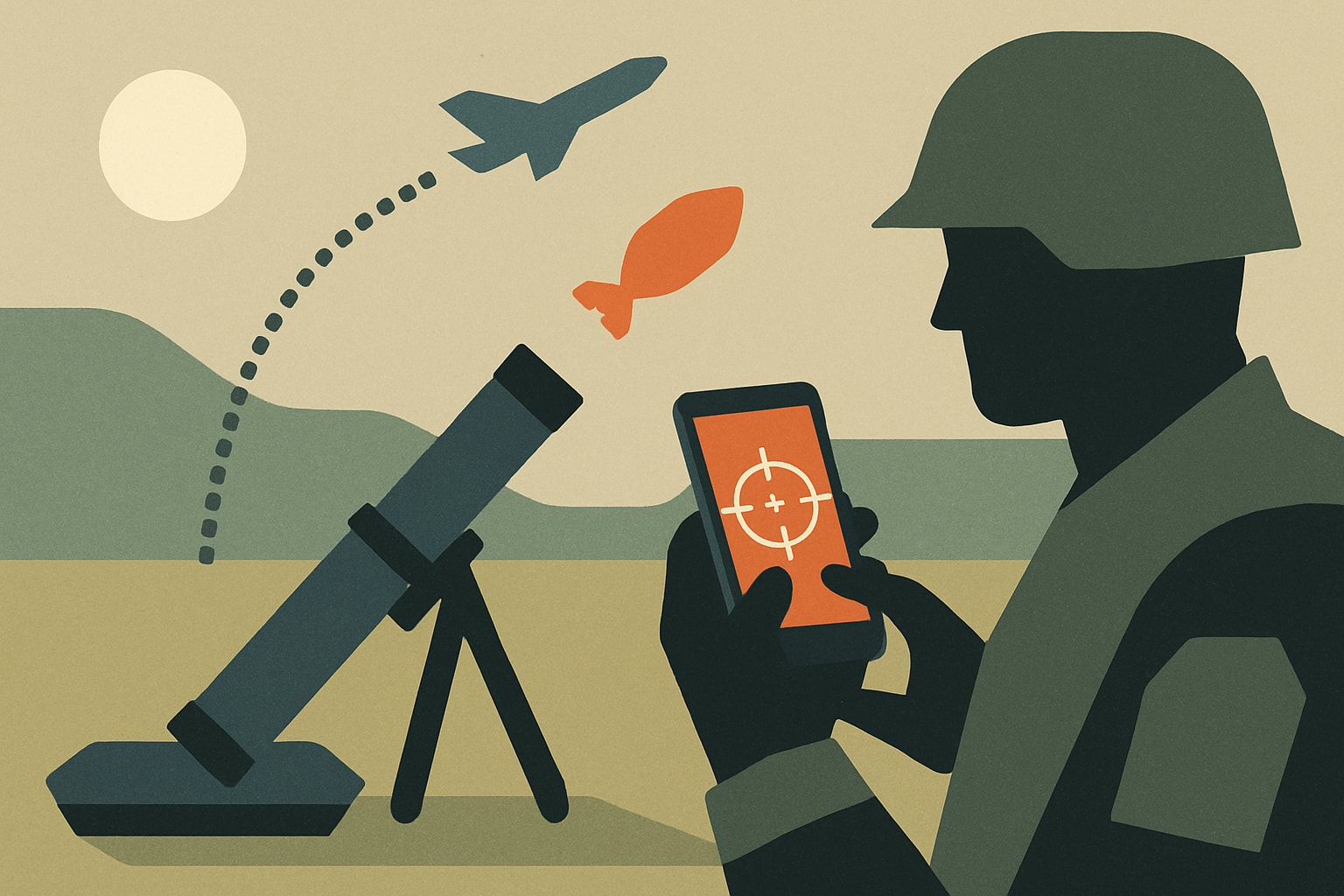 Editorial illustration for: Army Introduces Mobile App for Adjusting Mortar Fire