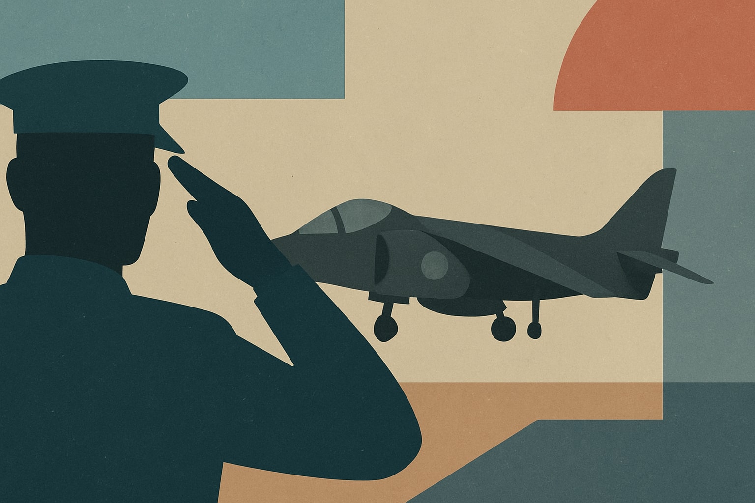 Editorial illustration for: Marine Corps Retires Harrier Jet After 55 Years of Service