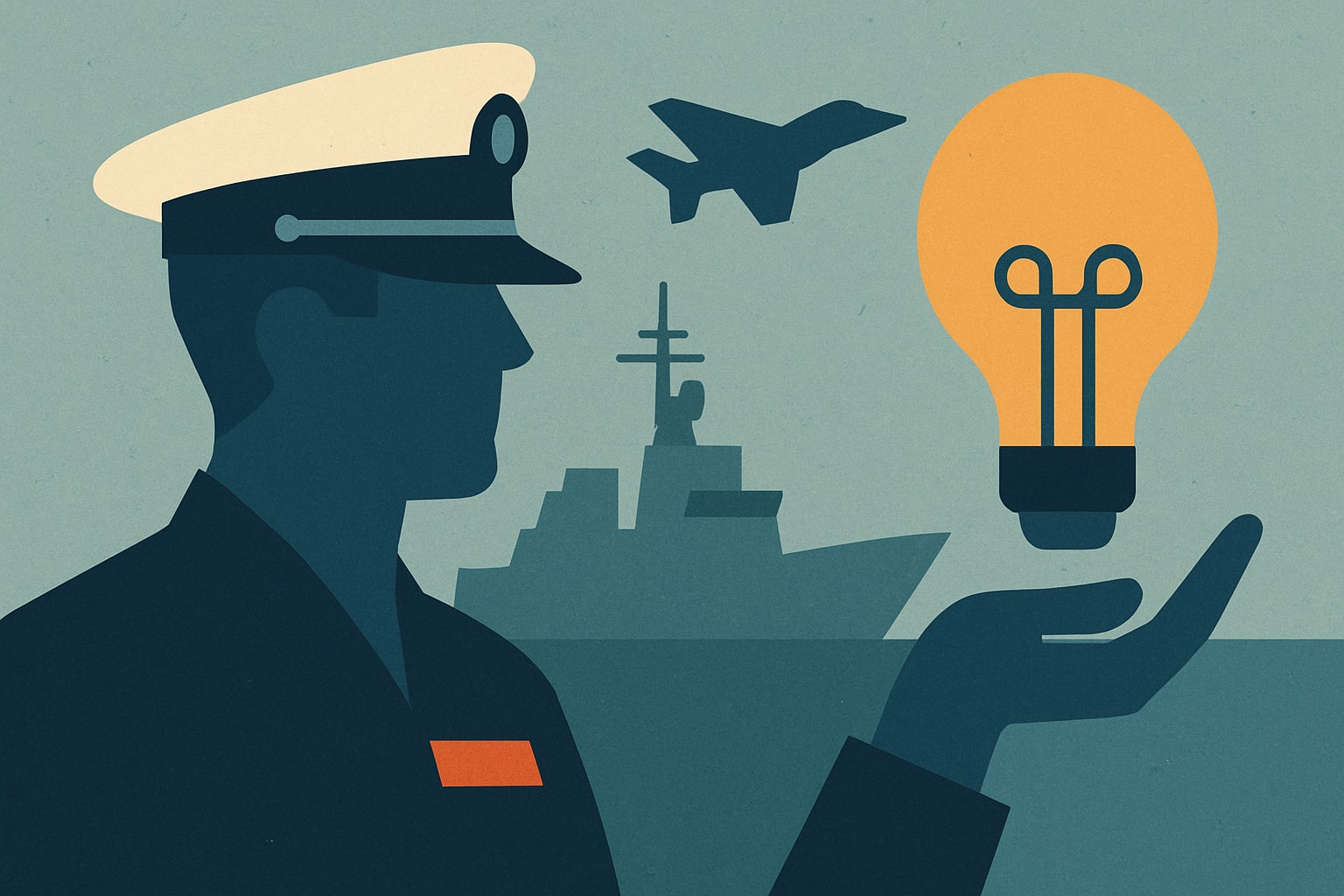 Editorial illustration for: Navy to Commission Tech Leaders as Officers for Navy Innovation Unit