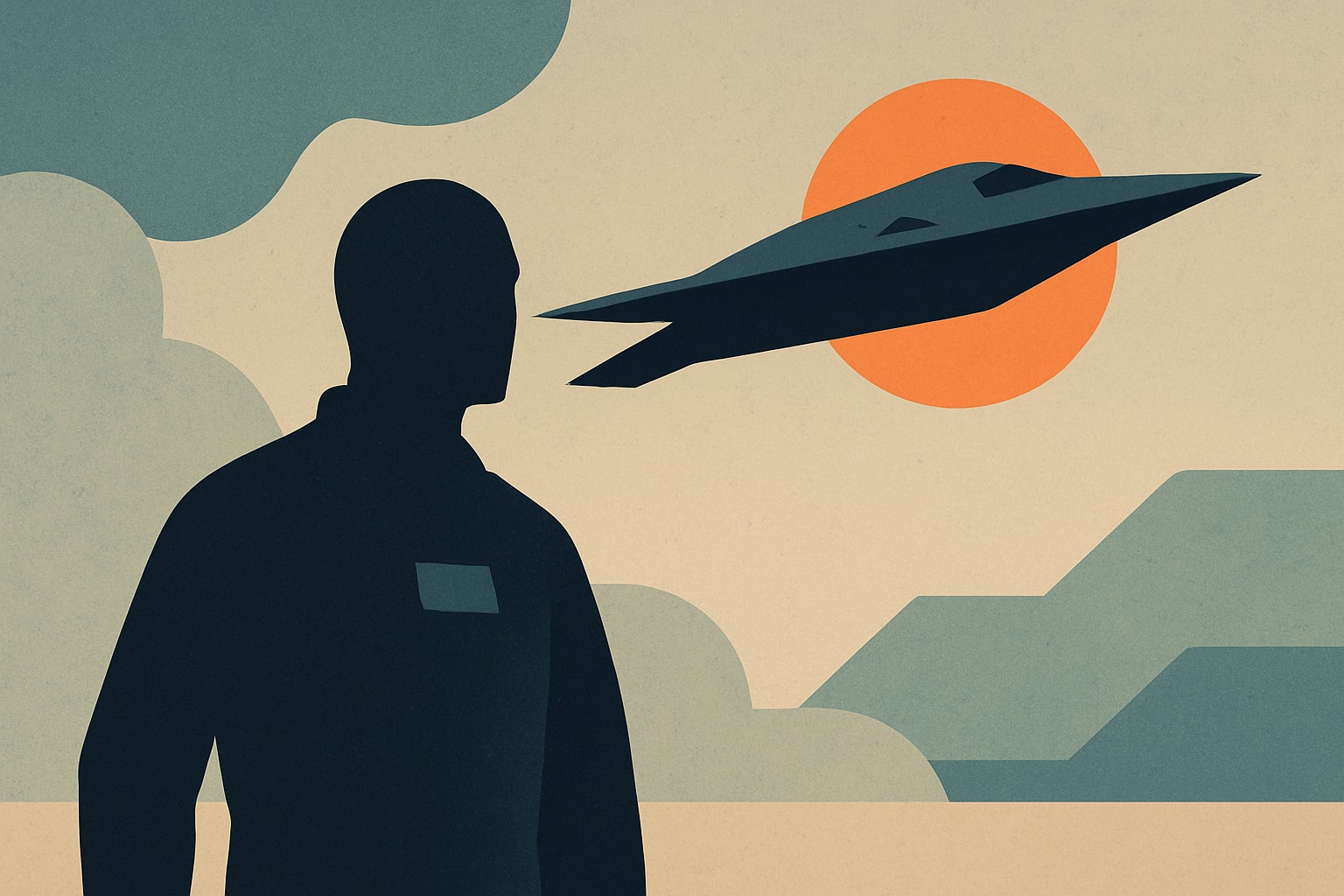 Editorial illustration for: B-21 Raider Stealth Bomber Flown by Operational Pilot in Testing Phase