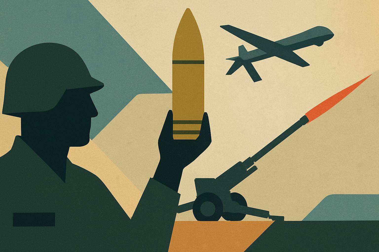 Editorial illustration for: General Atomics Awarded US Army Contract for Extended-Range Artillery Round