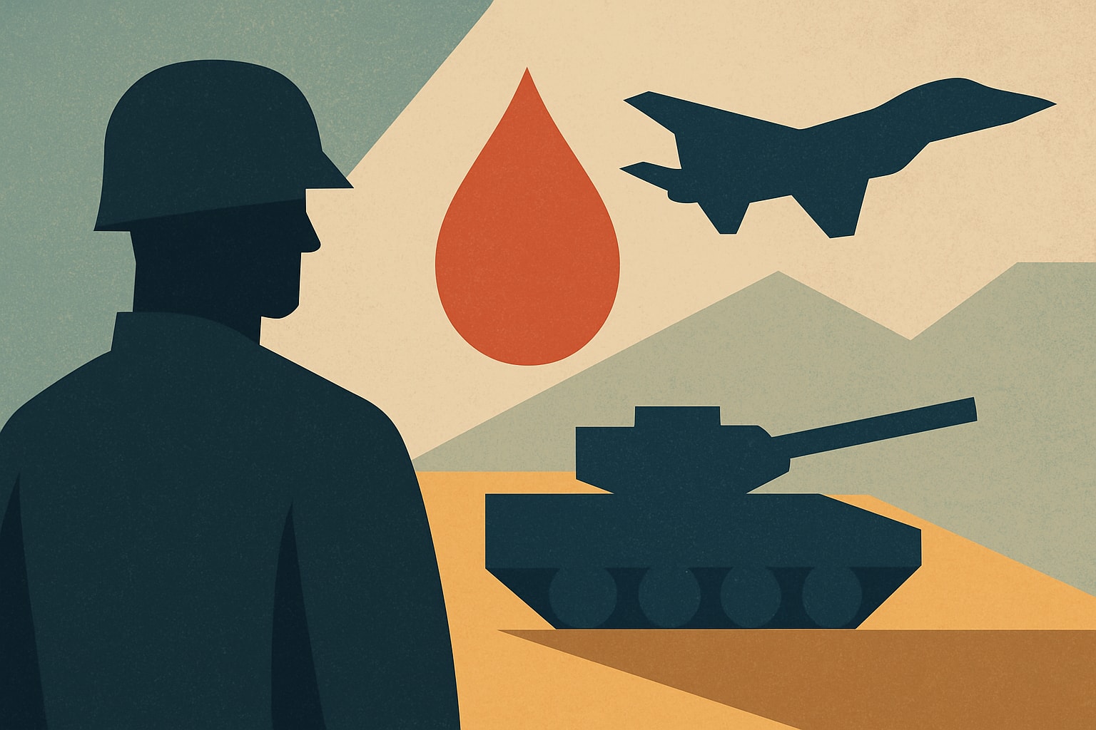 Editorial illustration for: U.S. Military Posture in Middle East Remains Firm Despite Iran Agreement