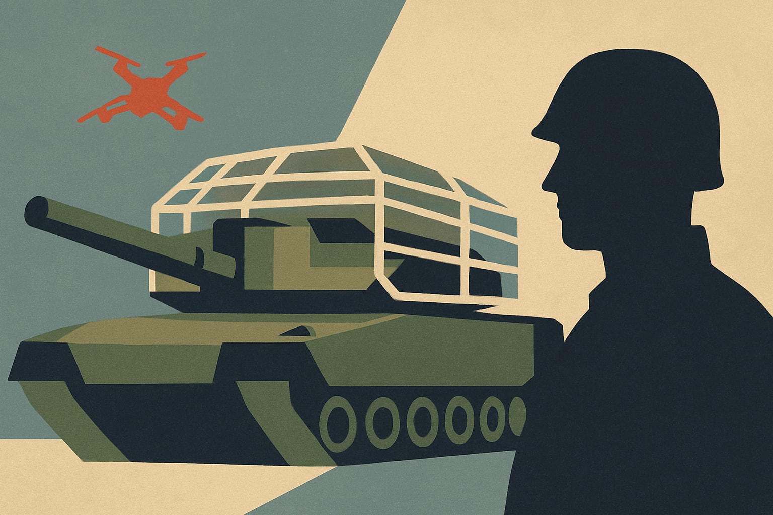 Editorial illustration for: French Army Unveils Leclerc Tank with Once-Mocked Anti-Drone Cage