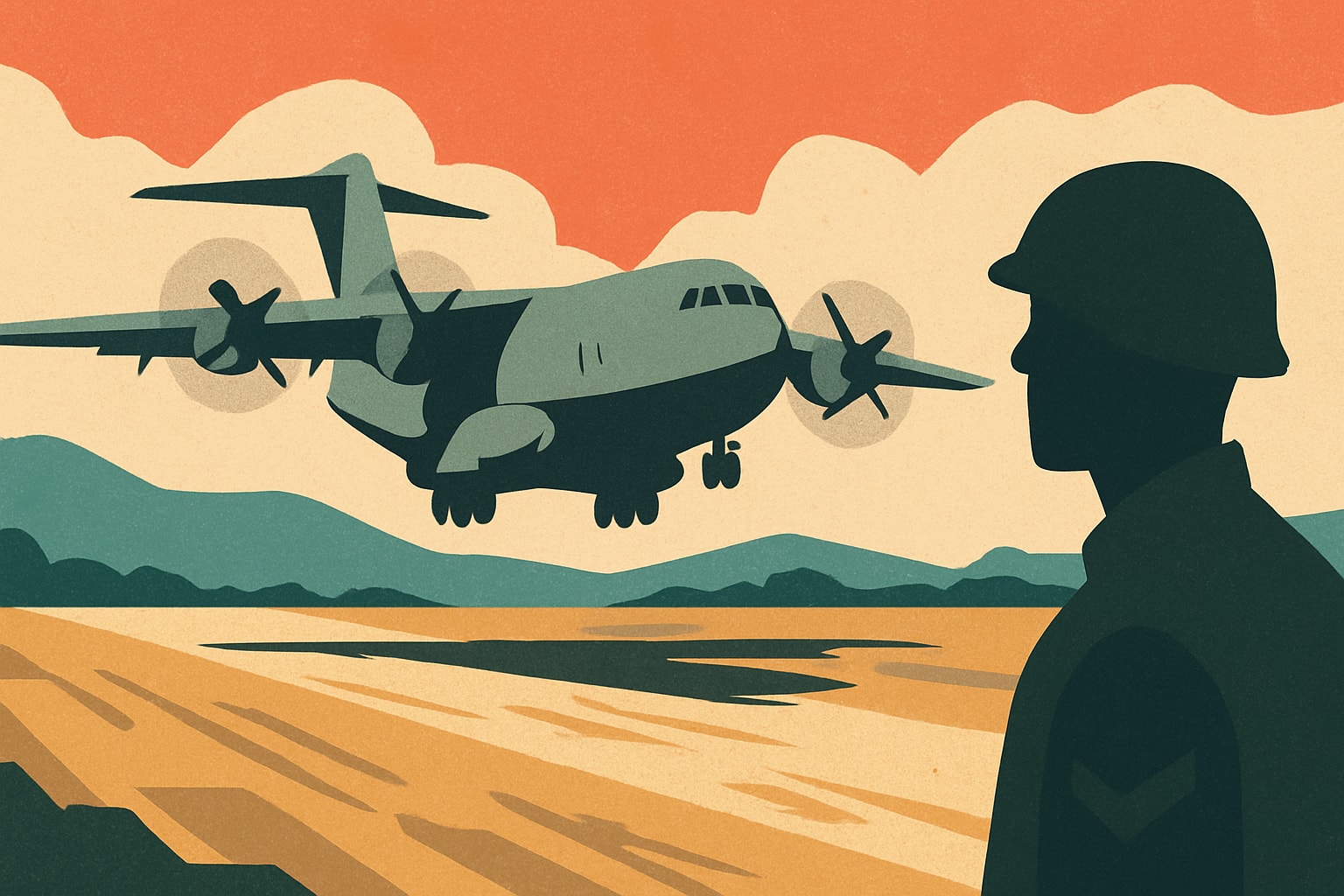 Editorial illustration for: Air Force's Next-Gen Airlifter to Operate from Makeshift Airfields