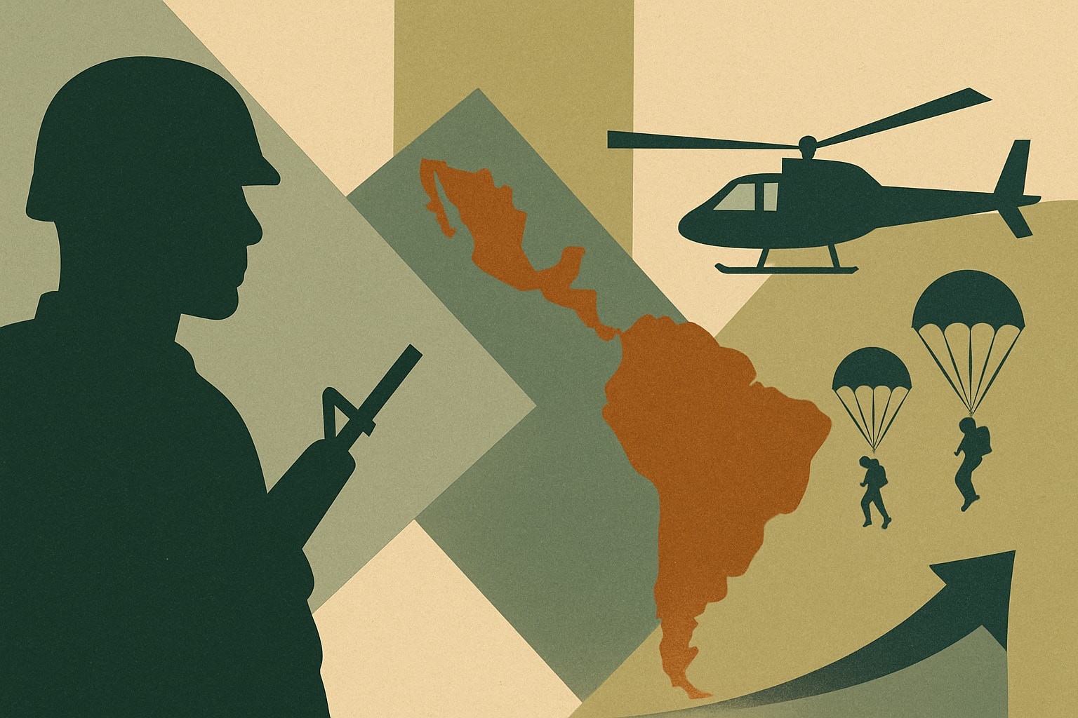 Editorial illustration for: US Military Operations in Latin America: Potential Expansion Following Venezuela Raid