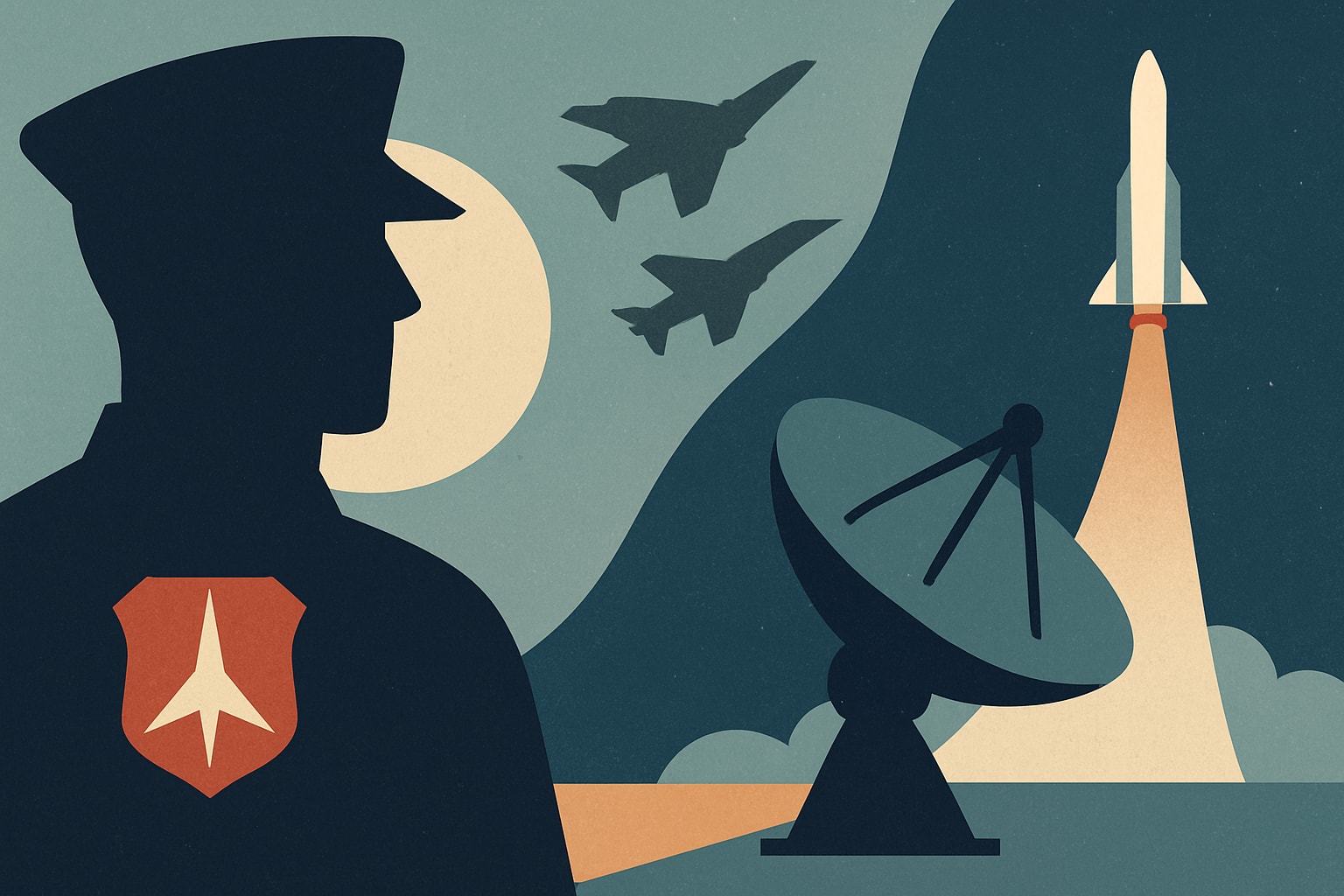 Editorial illustration for: Air Force Weapons School’s Space Course: 30 Years of Growth