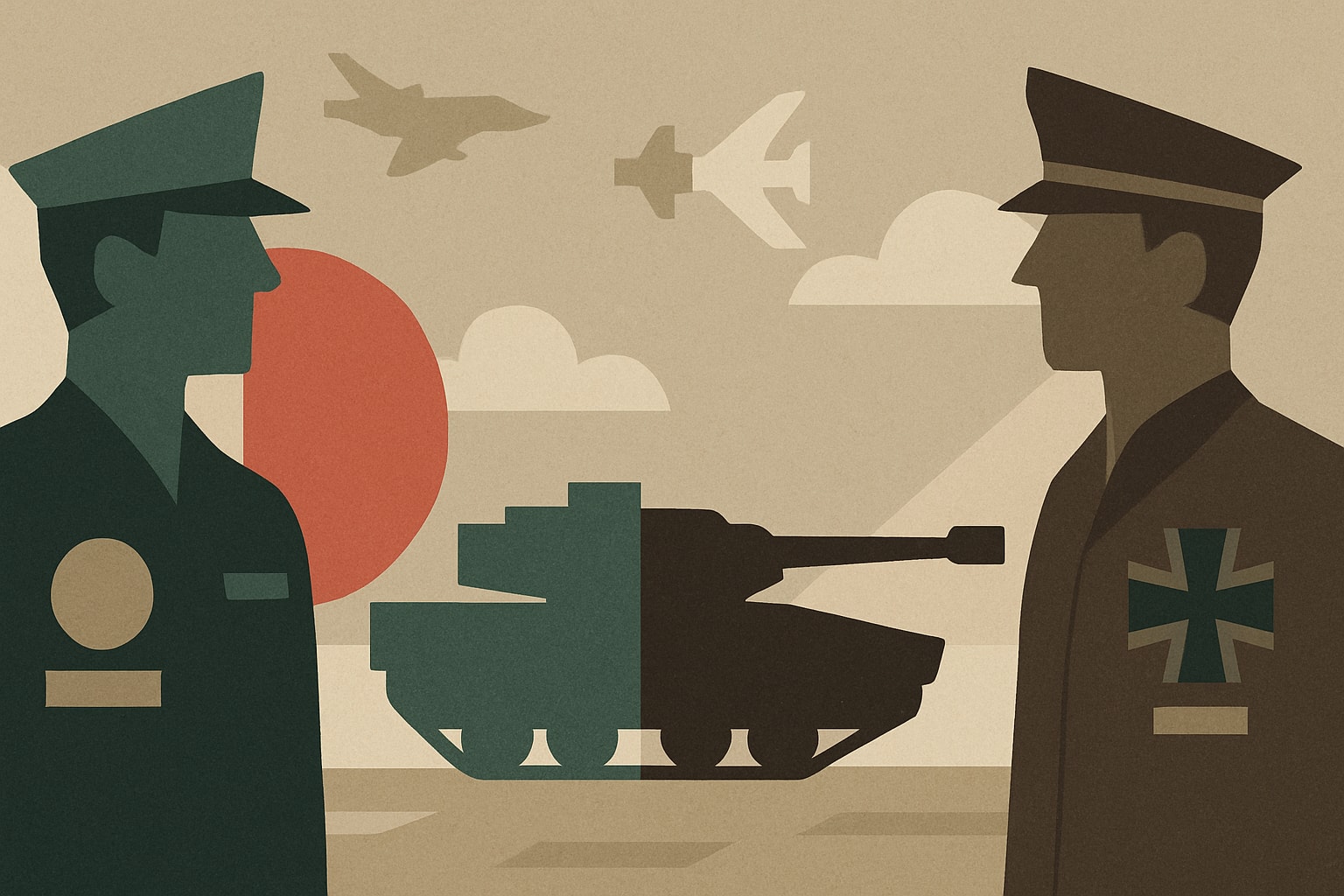 Editorial illustration for: KNDS Proposes Mixed French-German Tank to Replace France’s Leclerc