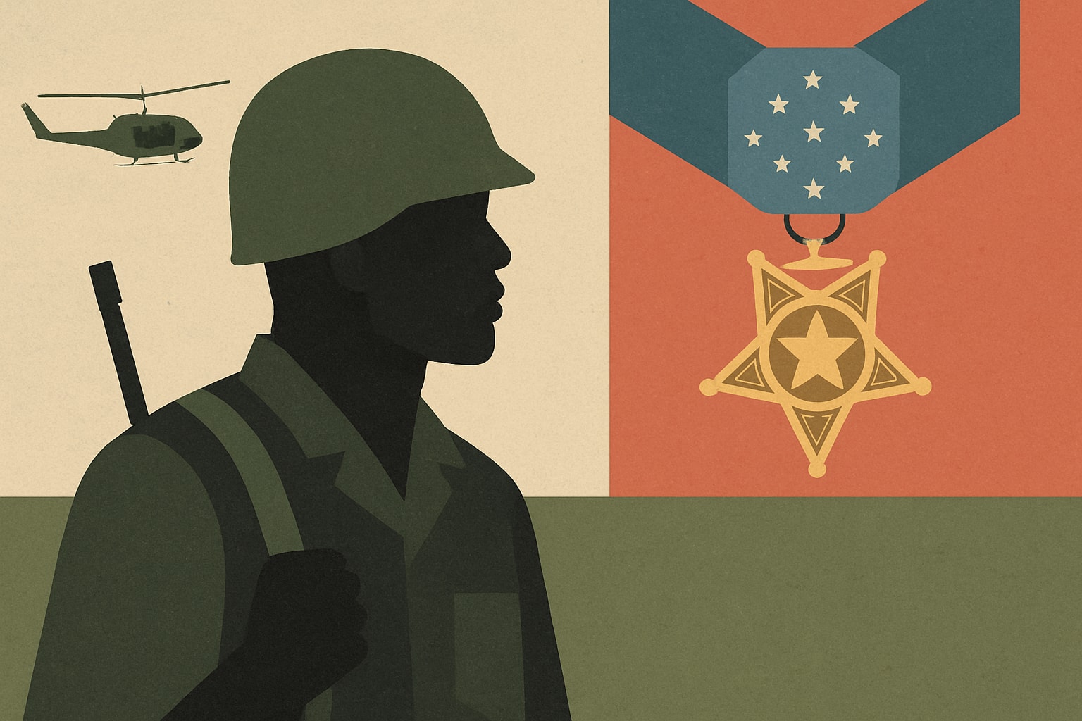 Editorial illustration for: Vietnam War Recon Marine, James Capers Jr., to Receive Medal of Honor