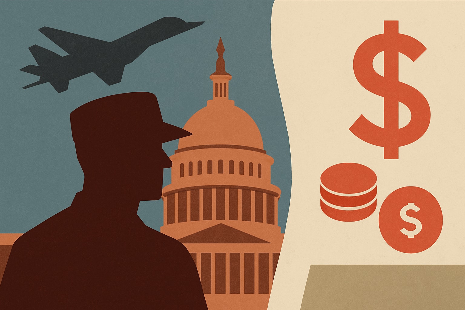Editorial illustration for: Congress Approves 60 Veterans Bills, Sparking Funding Concerns