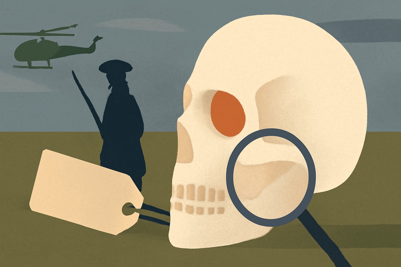 Editorial illustration for: Revolutionary War Soldier Identified After 246 Years