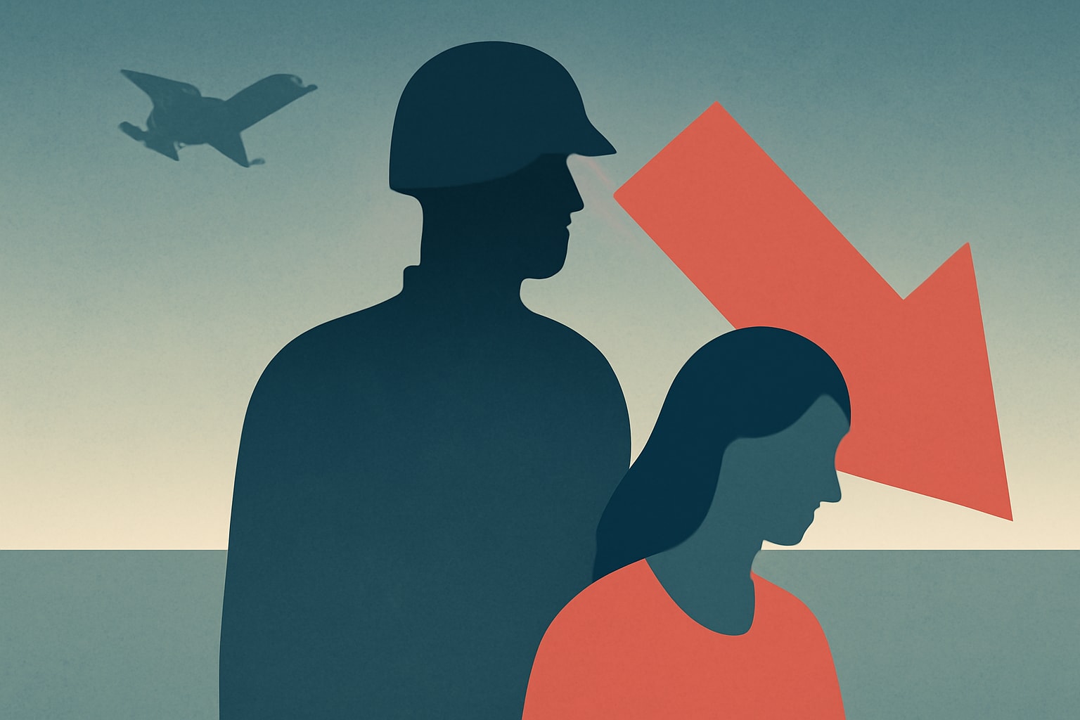 Editorial illustration for: Military Spouse Unemployment Rates Under Scrutiny