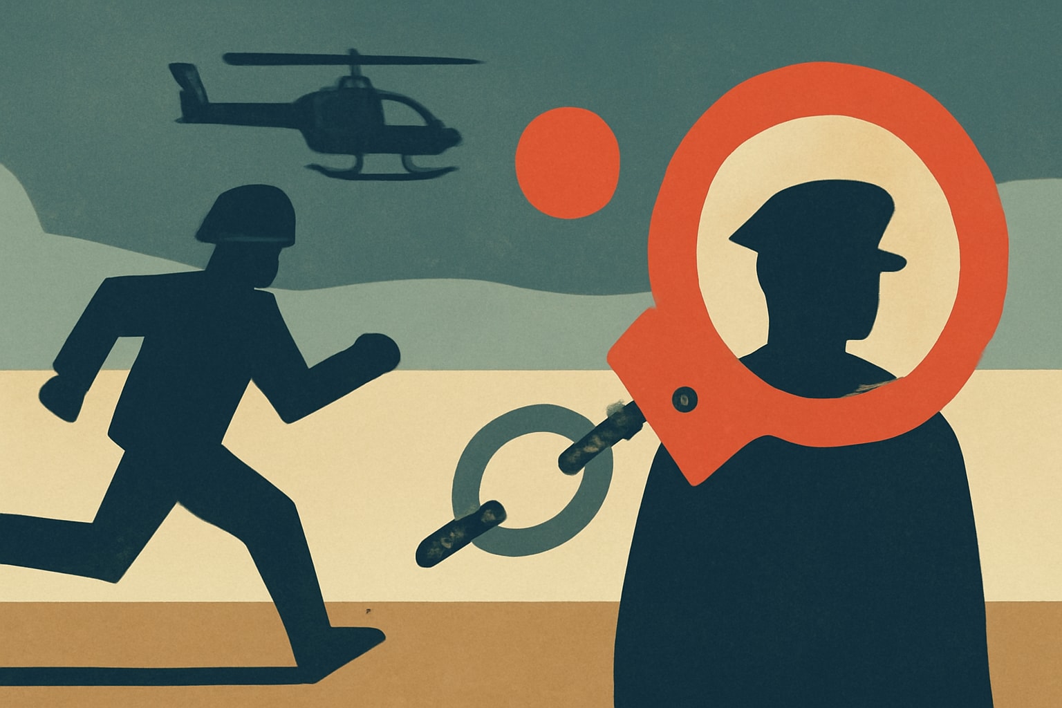 Editorial illustration for: US Army Fugitive Arrested in Spain After Decades on the Run