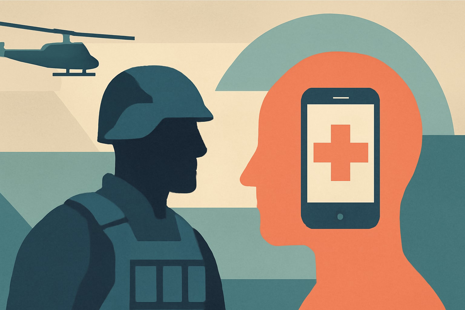 Editorial illustration for: Navy SEAL Shawn Ryan Joins Mental Health Tech Company to Help Veterans