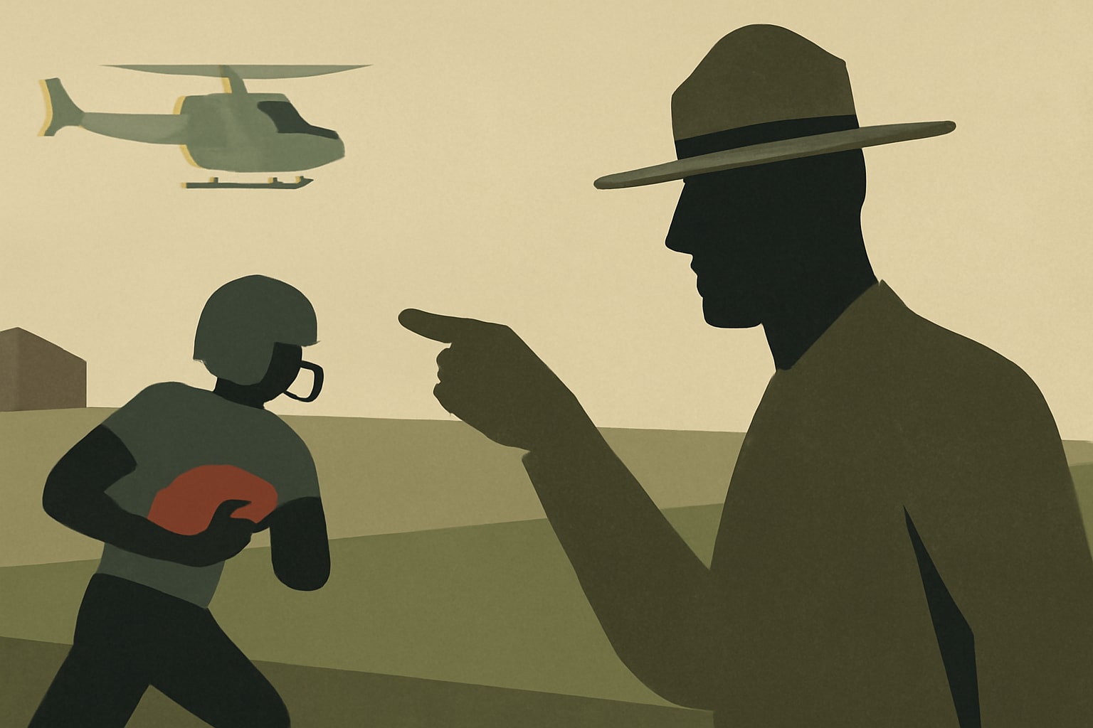 Editorial illustration for: Free Football Camp Leverages Marine Corps Training to Cultivate Future Leaders