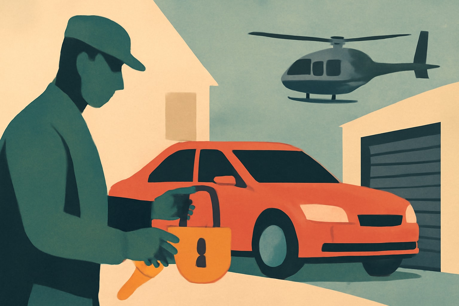 Editorial illustration for: 5 Ways to Store Your Vehicle During Deployment