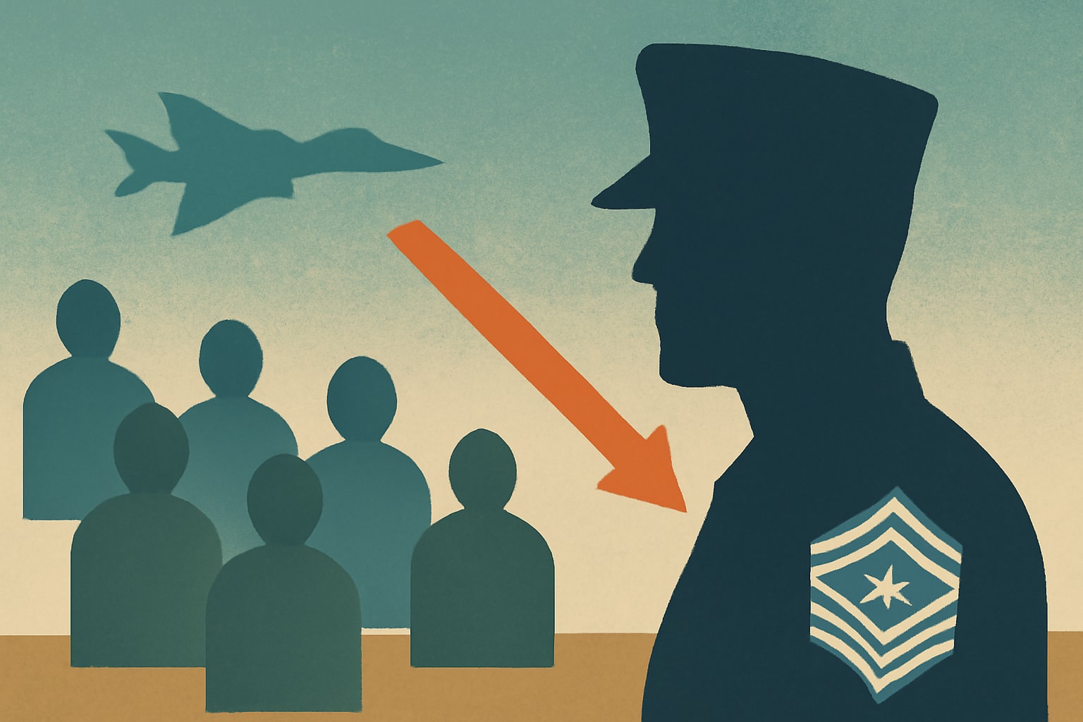 Editorial illustration for: Air Force Tech Sergeant Promotion Rate Steady, But Fewer Eligible Candidates