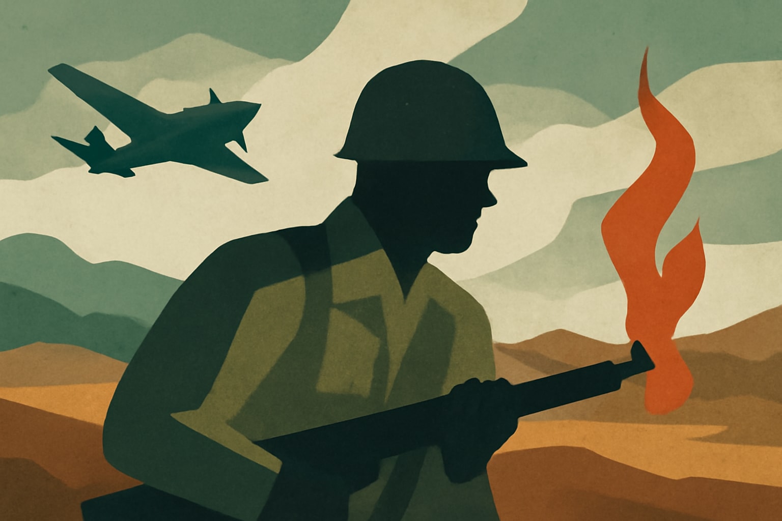 Editorial illustration for: Bravery in Burma: A Soldier's Unyielding Spirit