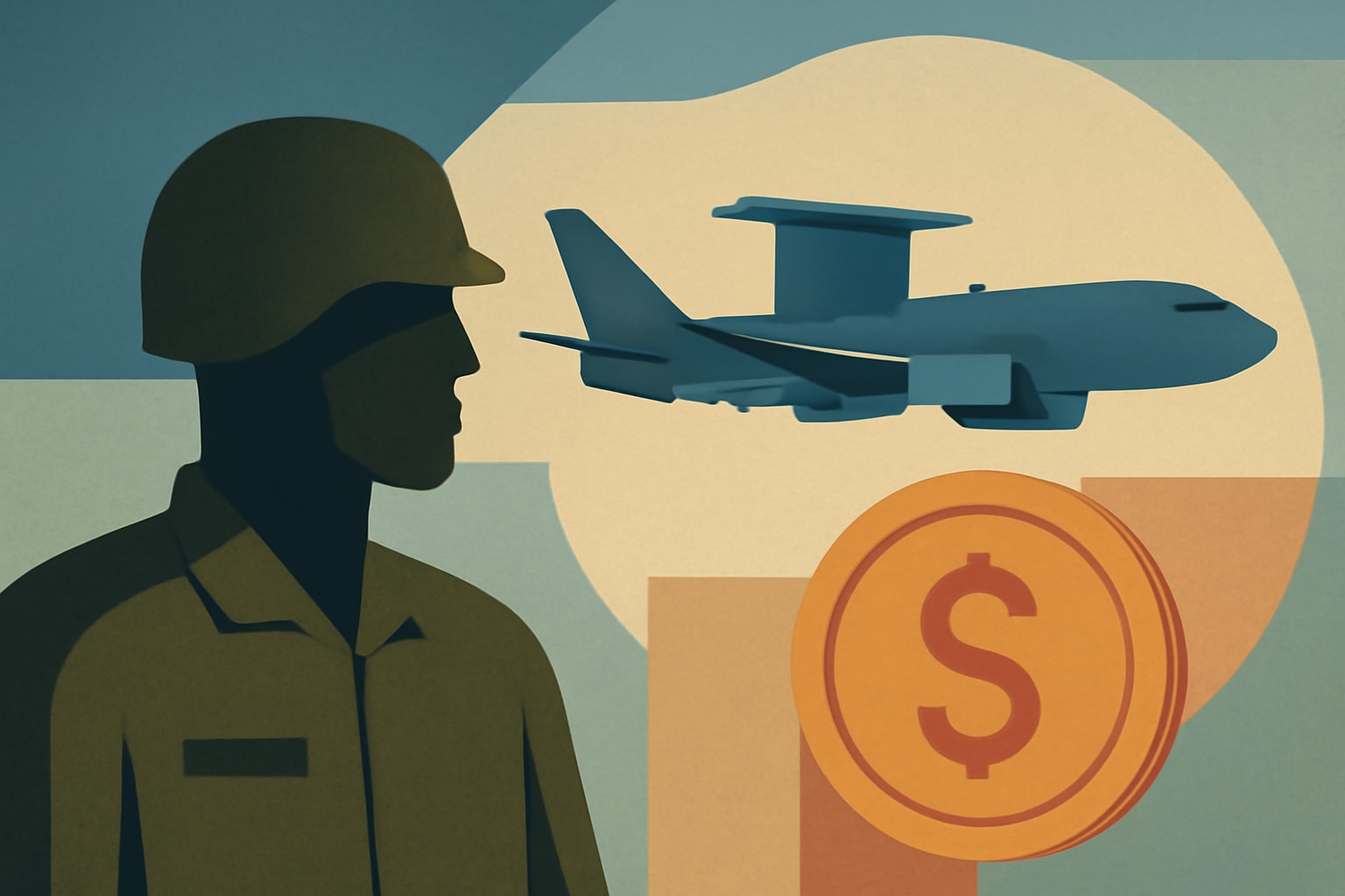 Editorial illustration for: Pentagon Allocates $1.55 Billion for E-7 Wedgetail Program