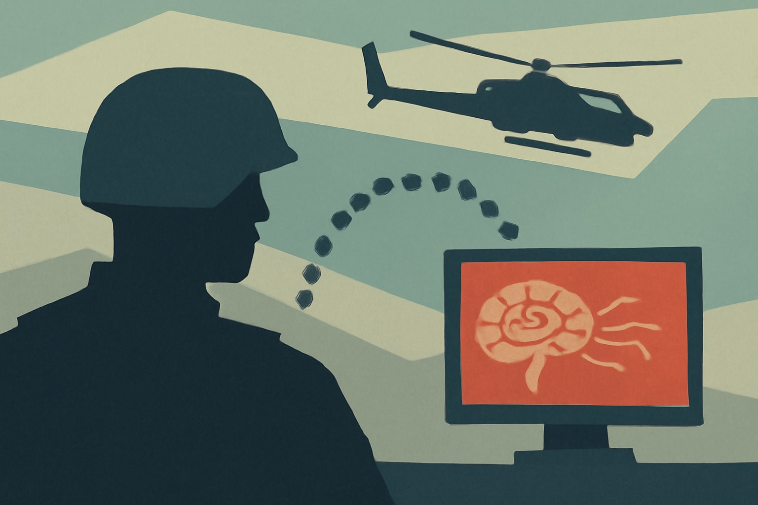 Editorial illustration for: Marines Expand Use of Maven with New AI Operational Reporting Tool