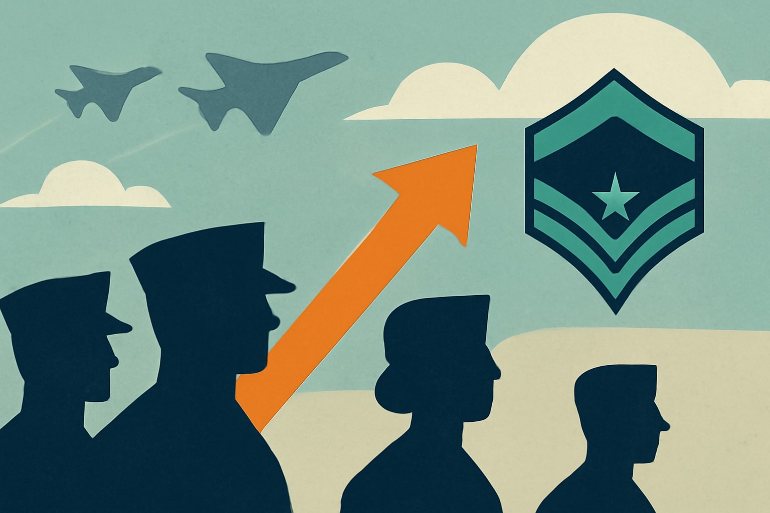 Editorial illustration for: Air Force Promotes 6,668 Staff Sergeants to Technical Sergeant