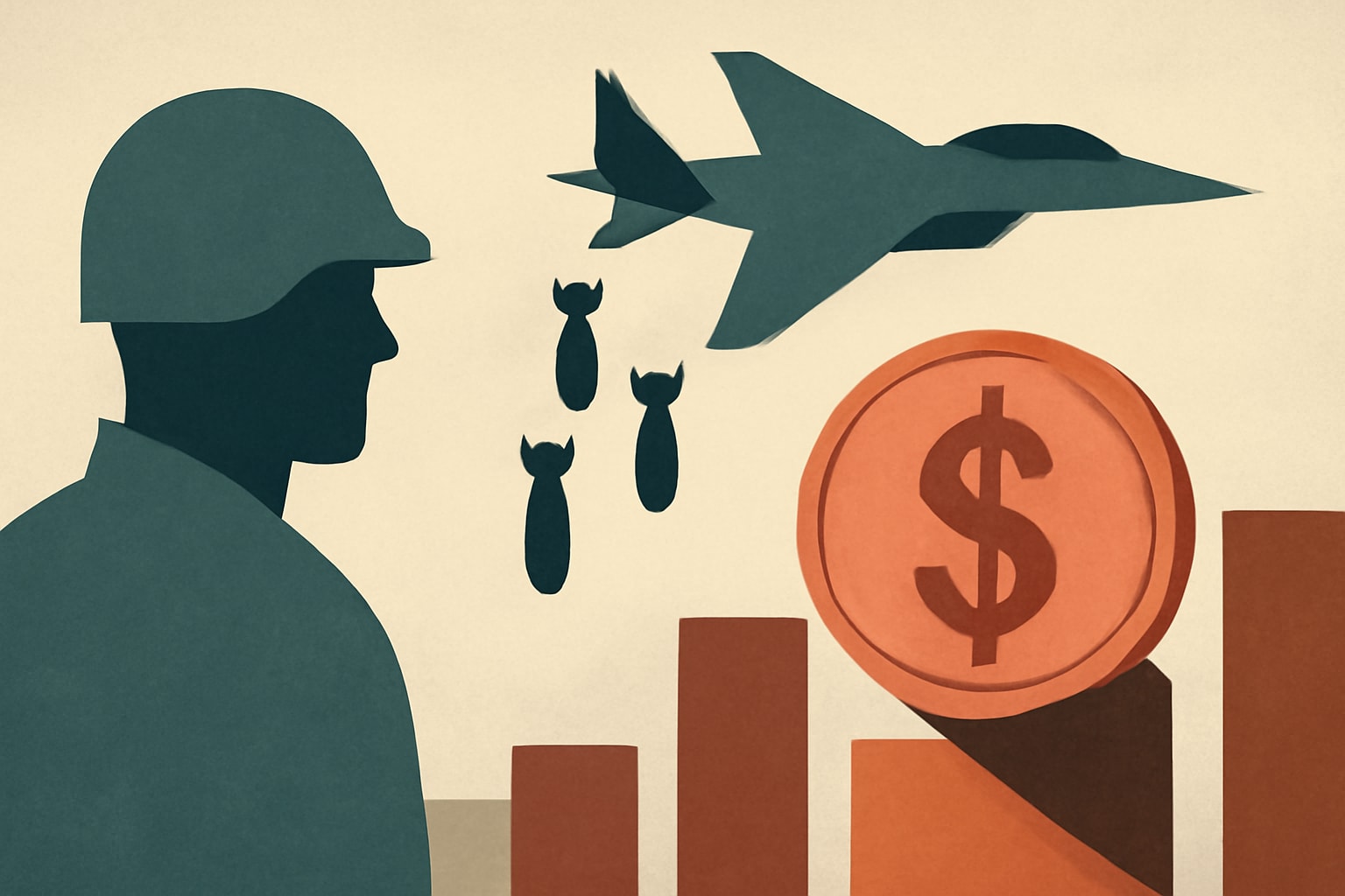 Editorial illustration for: OMB Estimates Iran War Costs at $30 Billion, Funding Details Unclear