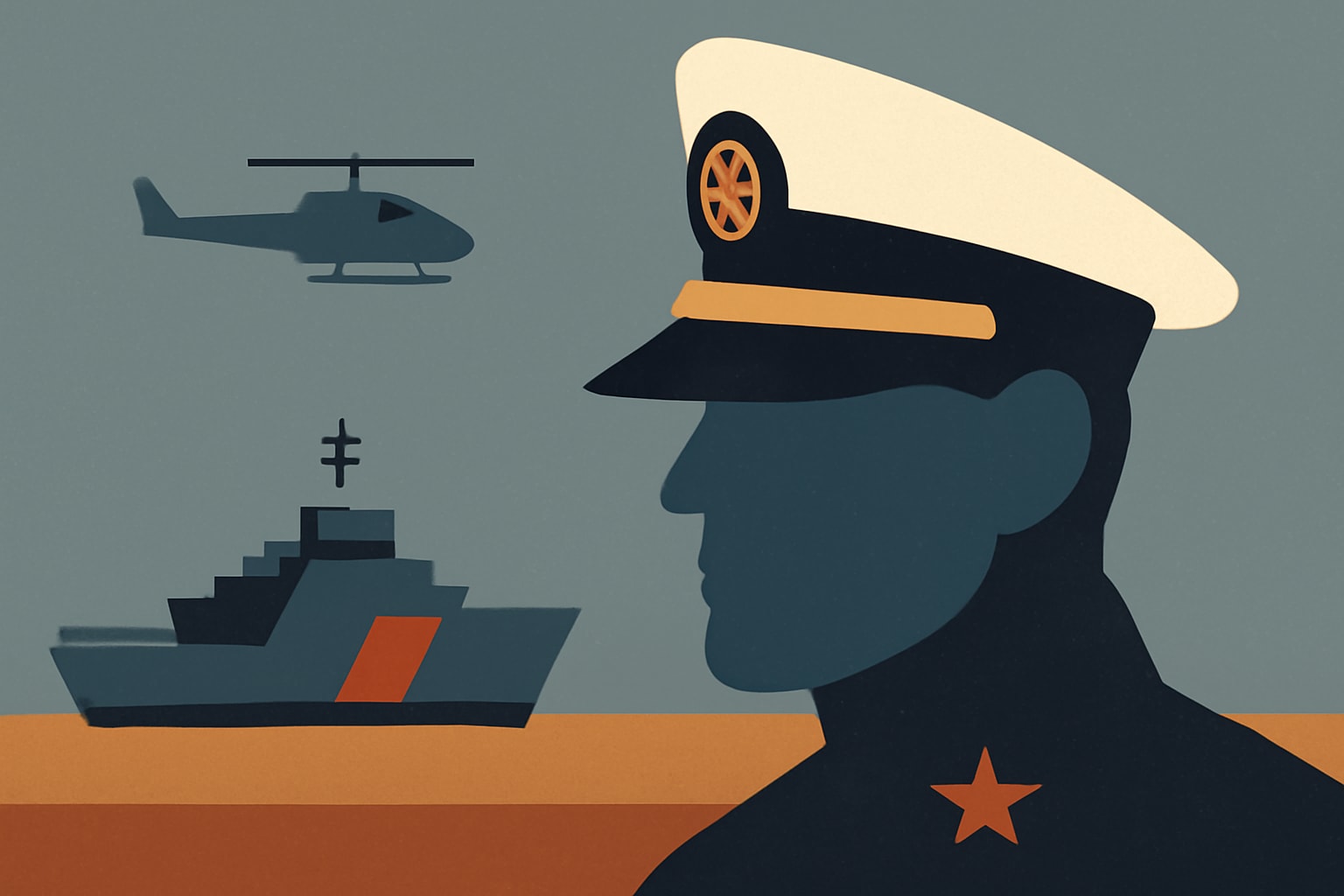 Editorial illustration for: Master Chief Petty Officer Frank Welch, Key Coast Guard Leader, Dies at 65