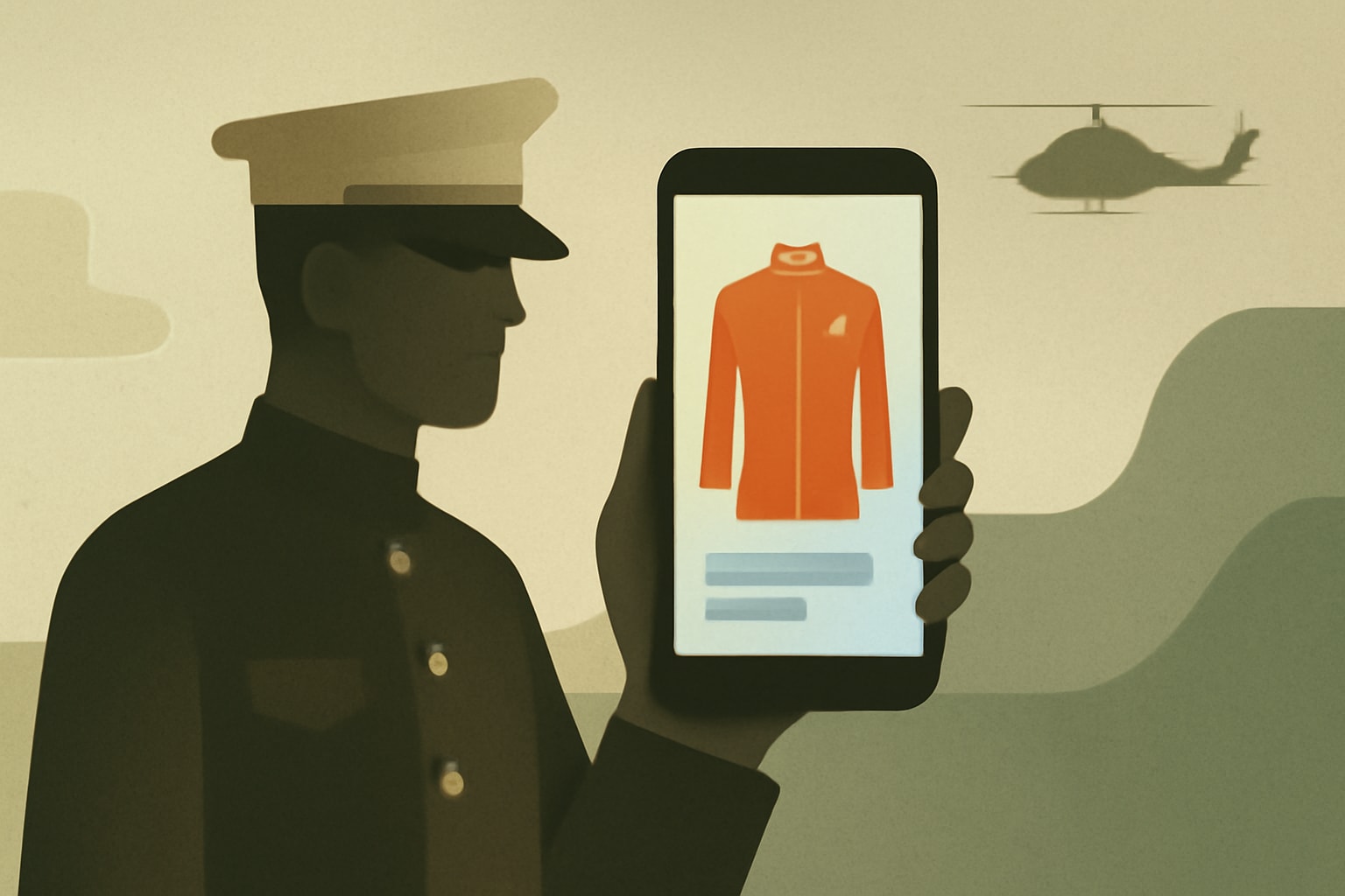 Editorial illustration for: Marine Corps Transforms Uniform Manual into User-Friendly App