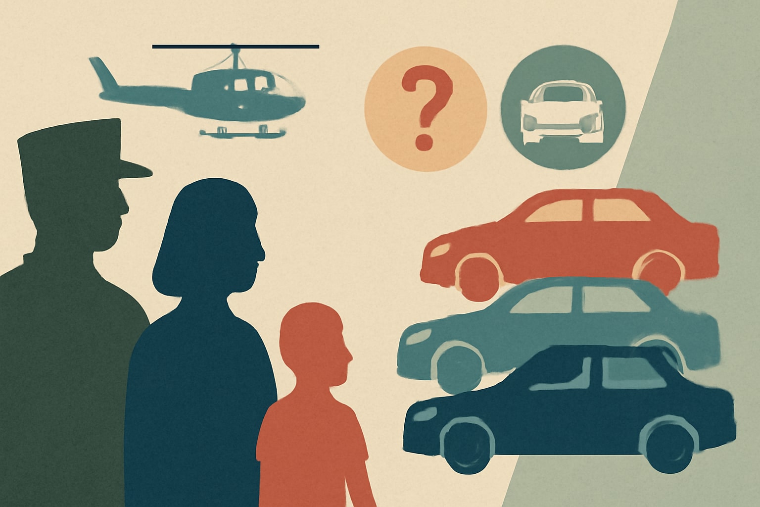 Editorial illustration for: Should Military Families Buy New, Used, or Certified Pre-Owned Vehicles?