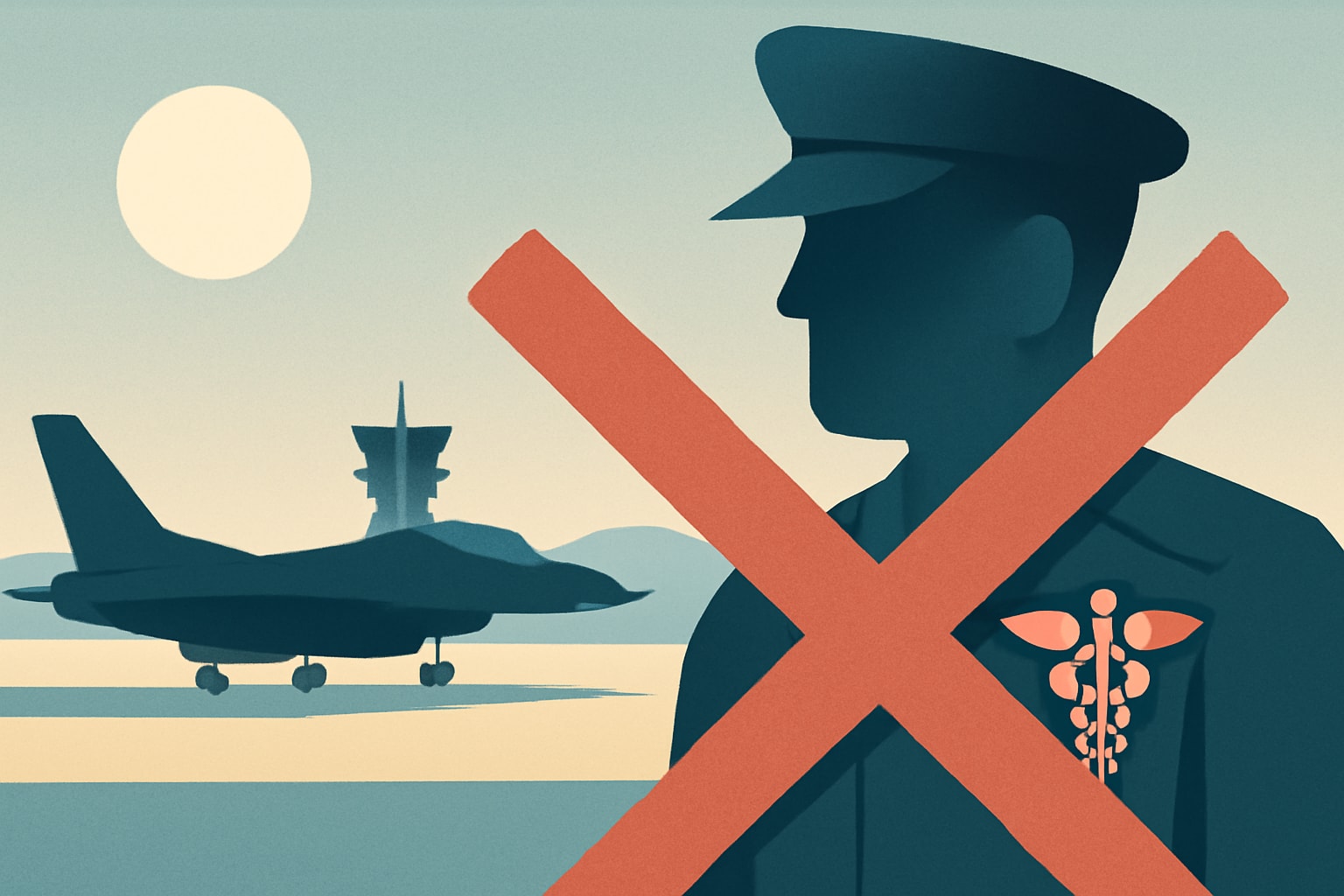 Editorial illustration for: Air Force Medical Commander Removed from Post at Virginia Base
