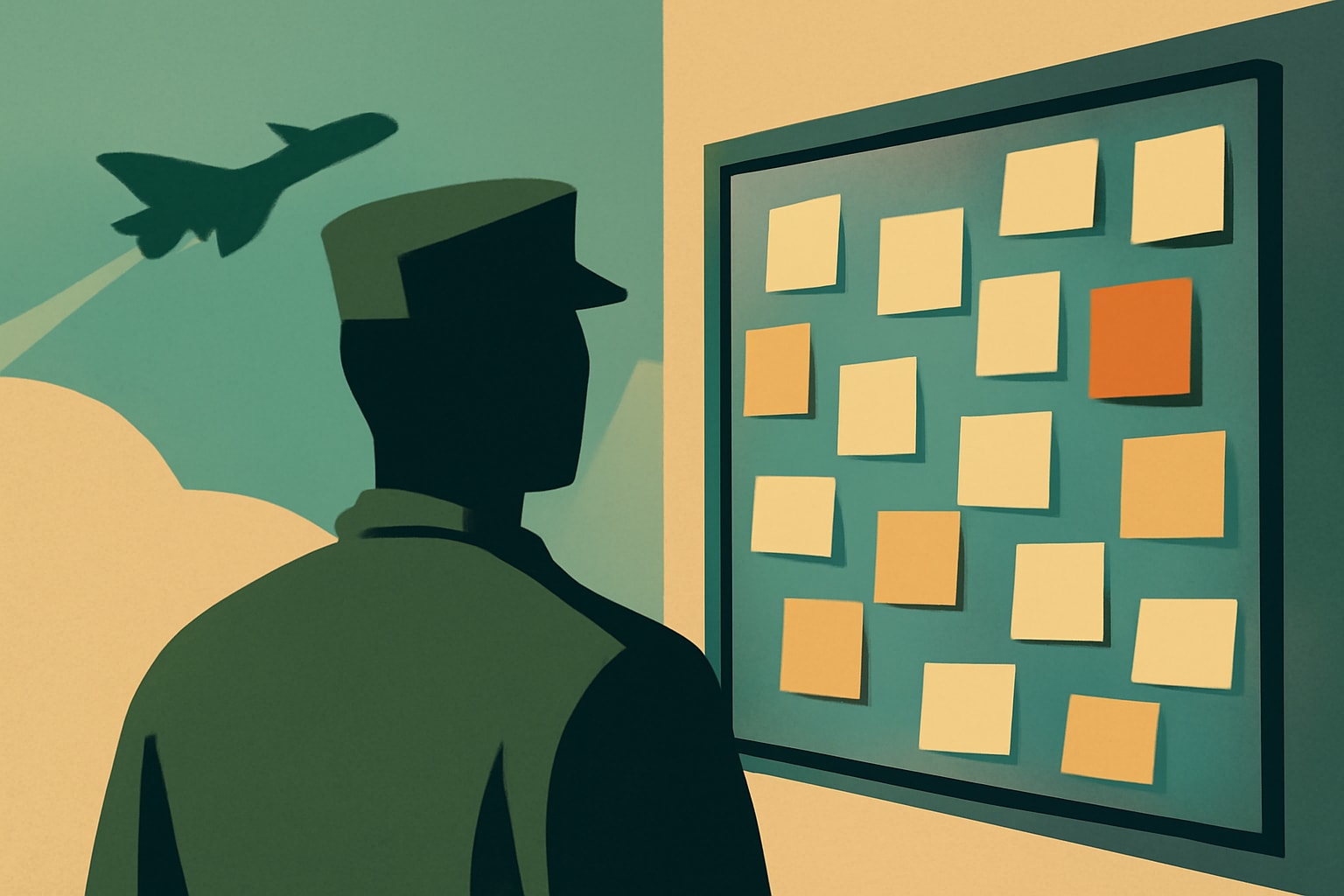 Editorial illustration for: 250 US 'Wish Walls' Capture Gen Z's Hopes and Fears for the Future