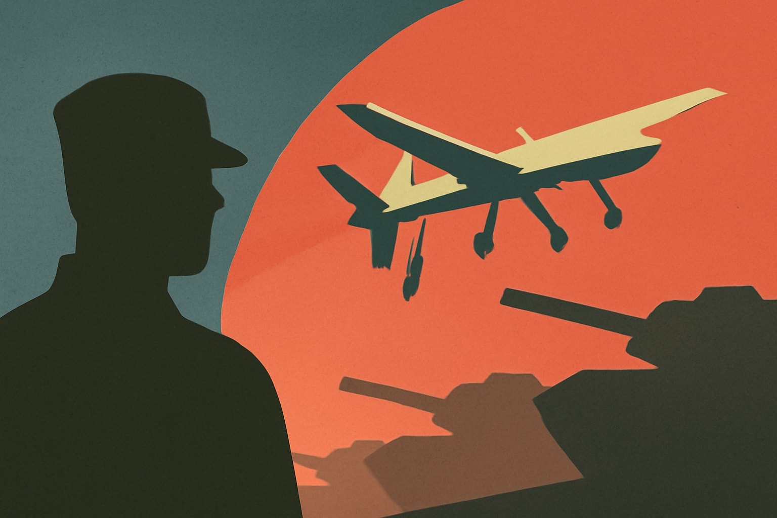 Editorial illustration for: Taiwan Seeks Enhanced Drone Capabilities to Deter Chinese Aggression