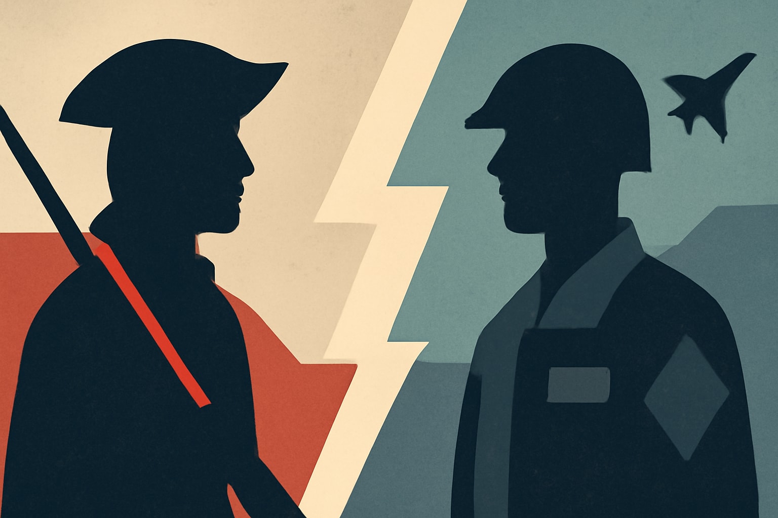 Editorial illustration for: American Revolution: A Lesson in Political Division for Today's Military