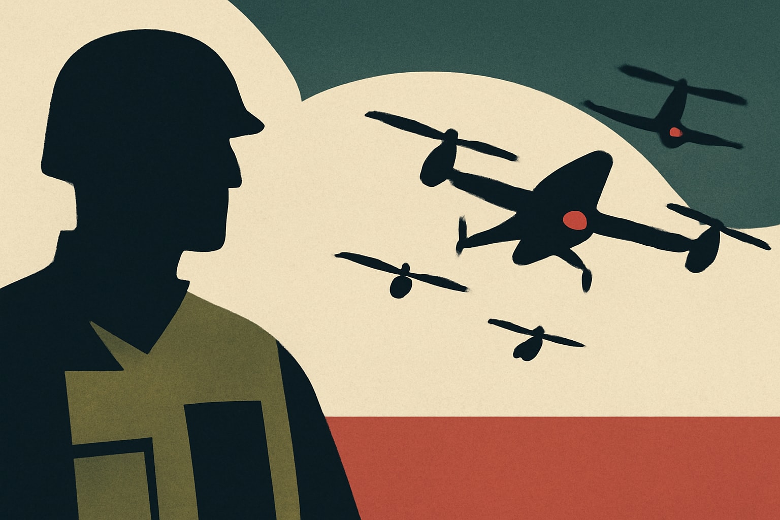 Editorial illustration for: US Army Experiments with Drones for Combat Missions