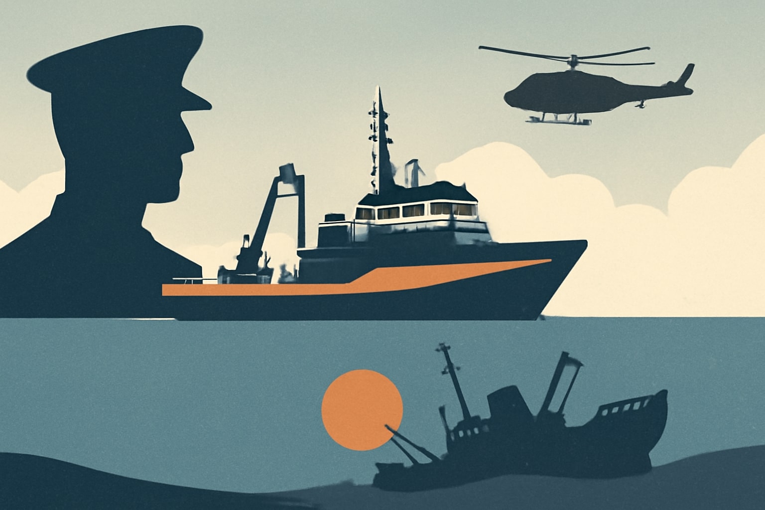 Editorial illustration for: R/V Petrel: Famous WWII Shipwreck Discovery Vessel Joins U.S. Navy