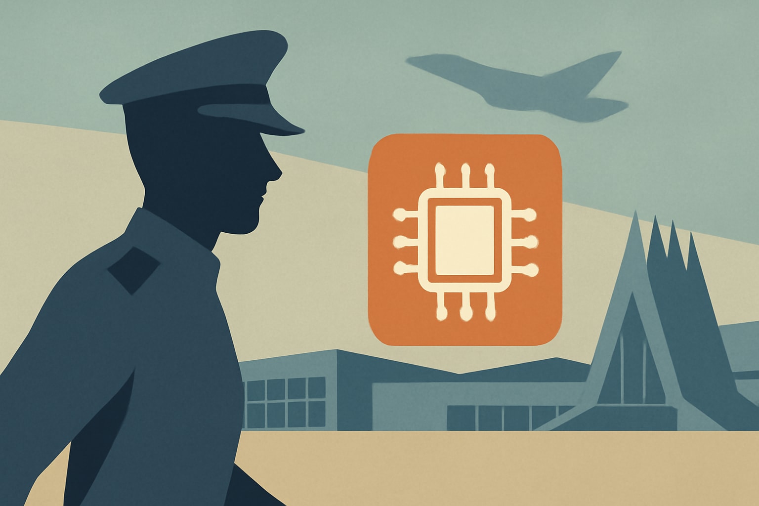 Editorial illustration for: AI Reshapes Entry-Level Job Landscape at the Air Force Academy