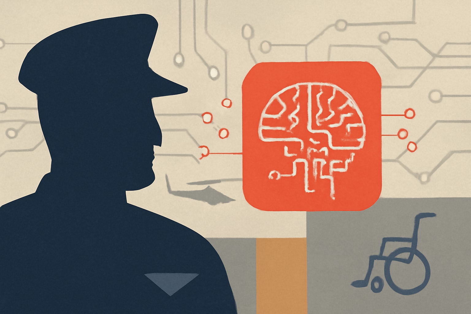 Editorial illustration for: VA Implements Hundreds of AI Systems Impacting Veterans' Care