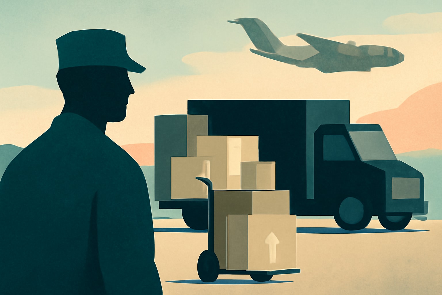 Editorial illustration for: DoD Implements New Support for Service Members Moving This Summer