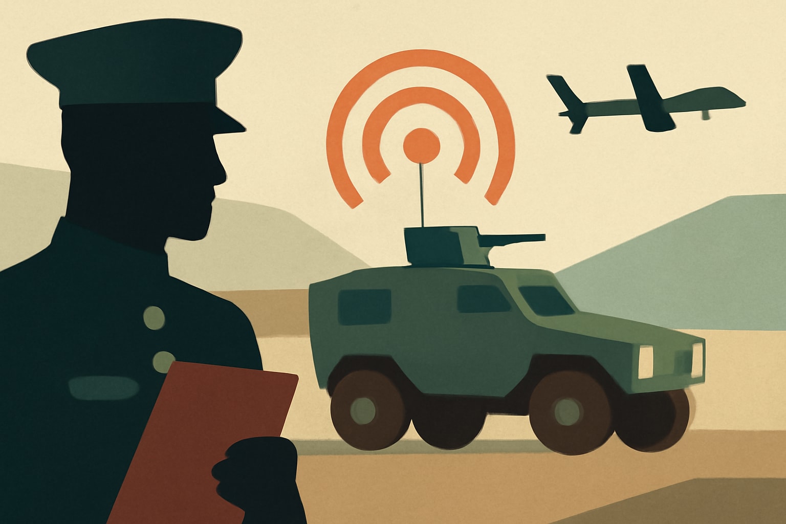 Editorial illustration for: Marine Corps Awards Contract to Overland AI for Autonomous Ground Vehicles
