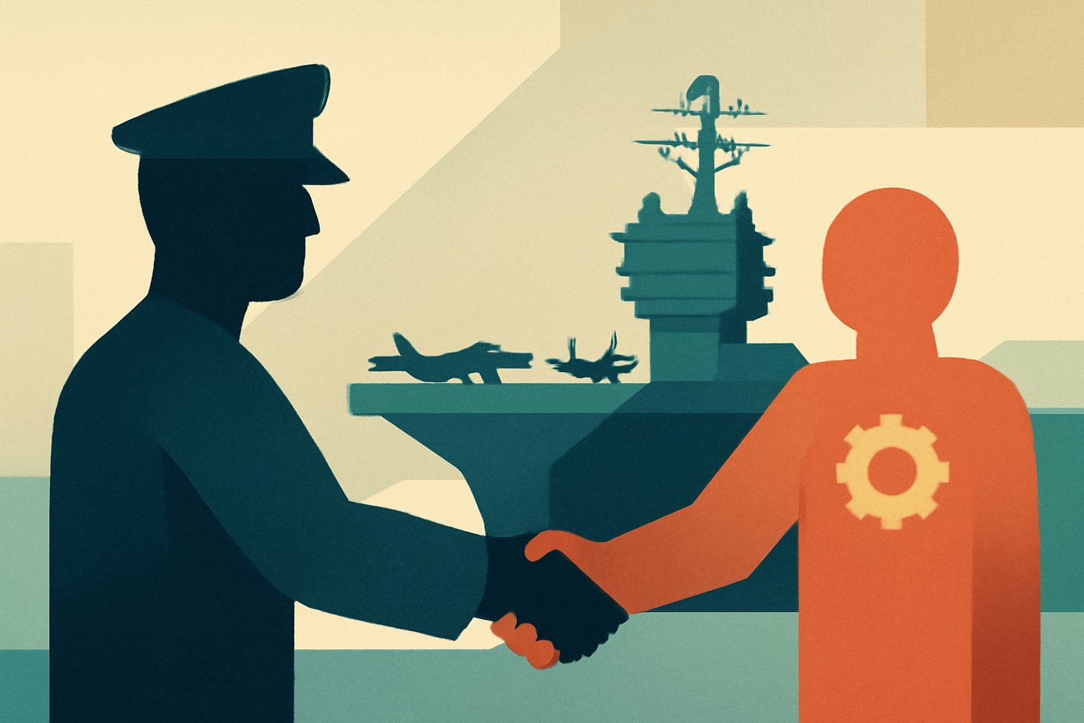 Editorial illustration for: Navy Outsources Aircraft Carrier Overhaul to Boost Sailor Readiness