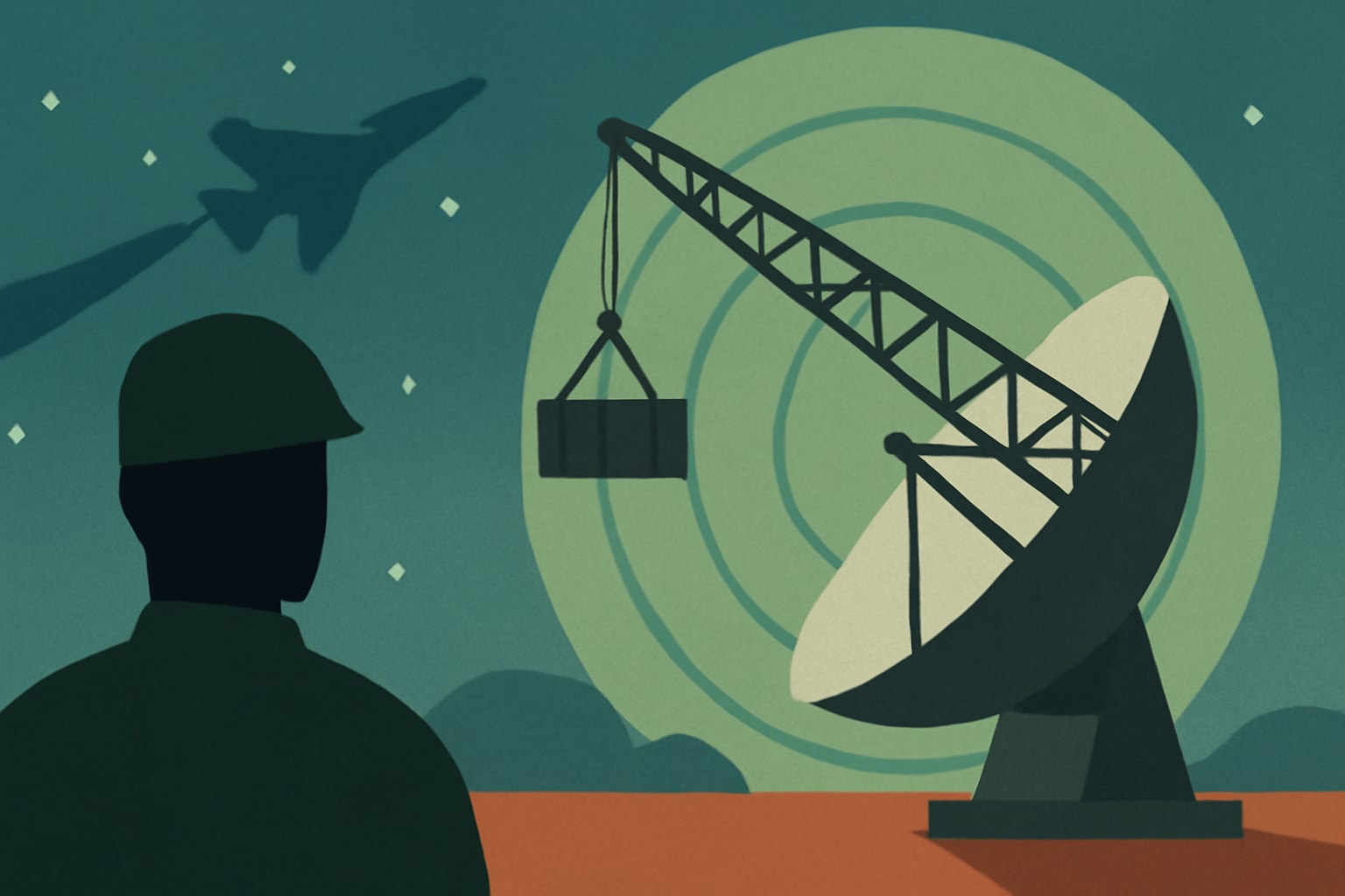 Editorial illustration for: Construction Delays for Deep-Space Radar Could Impact Space Force Operations
