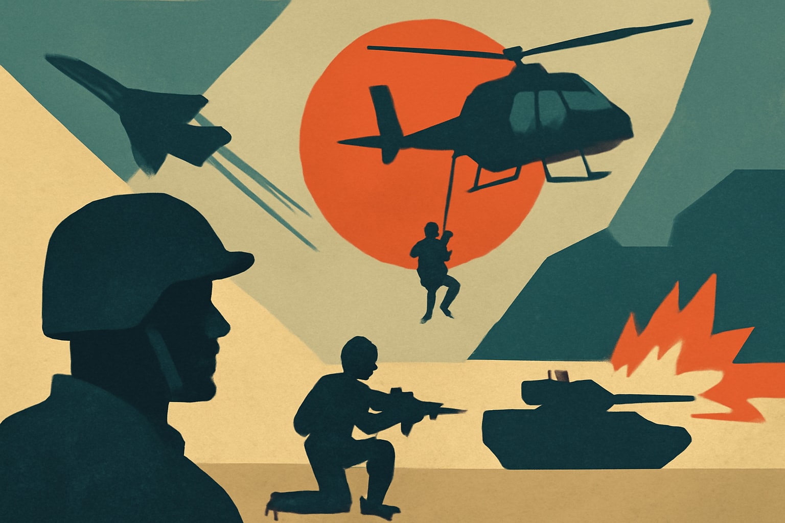 Editorial illustration for: The 10 Most Dangerous Jobs in the U.S. Military