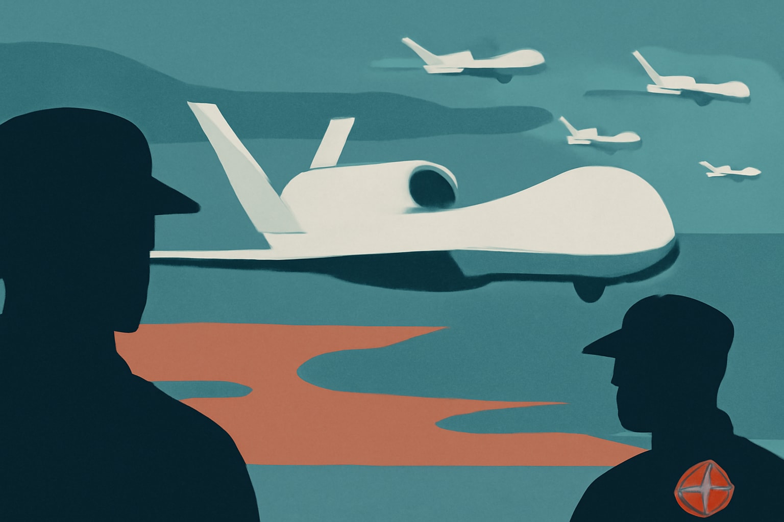 Editorial illustration for: NATO to Add Up to Five Northrop Grumman Triton Drones for Maritime Surveillance