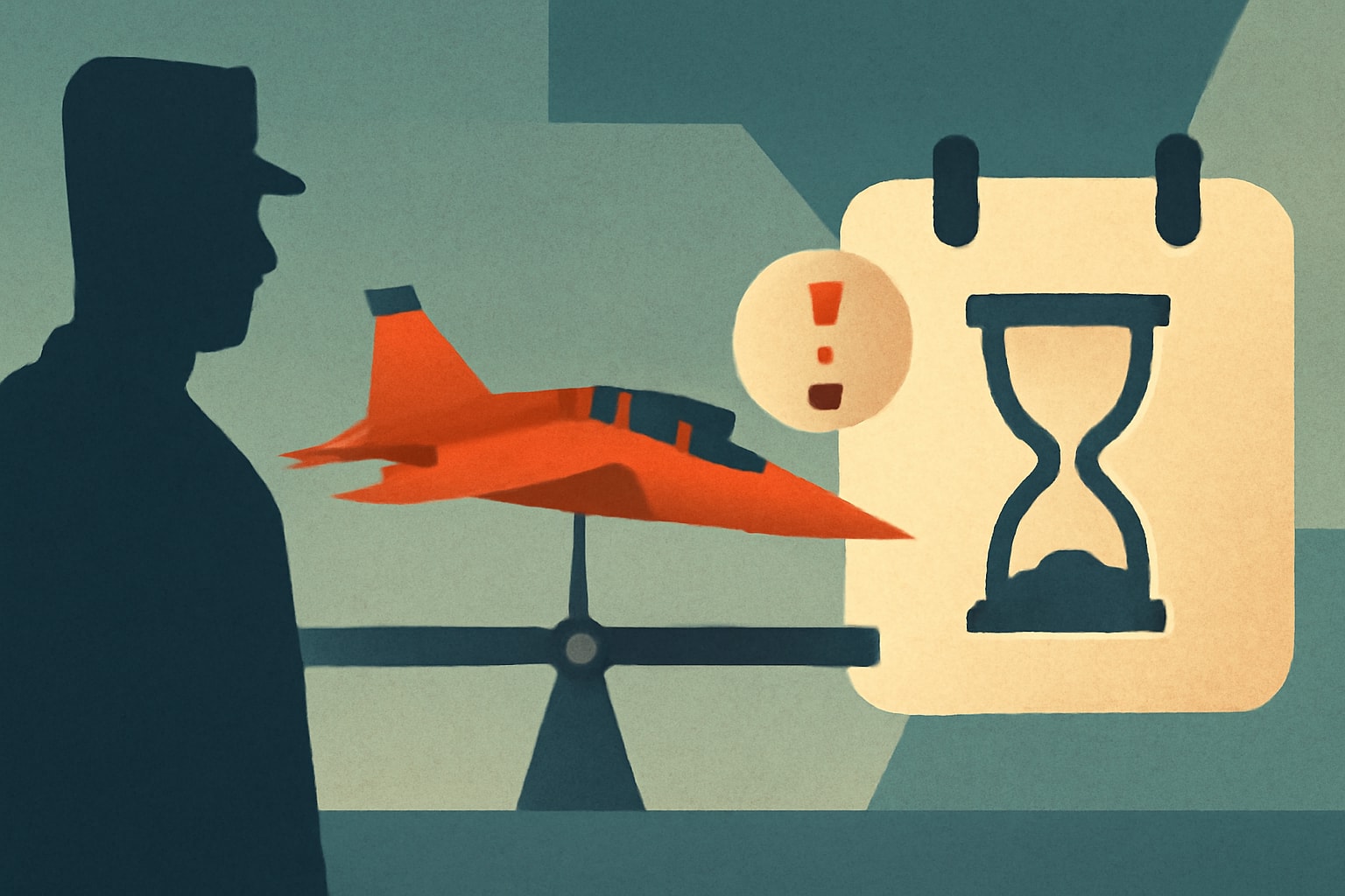 Editorial illustration for: T-7A Red Hawk Production Delayed Two Years by GAO Report