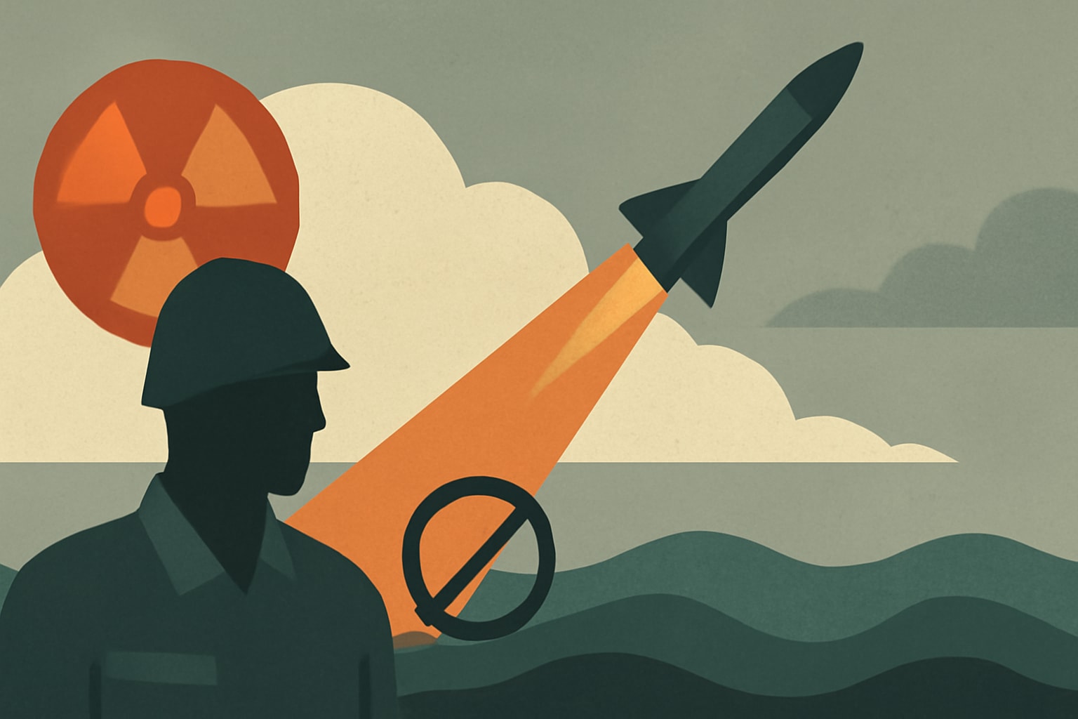 Editorial illustration for: Chinese Ballistic Missile Test Undermines Nuclear Weapons-Free Zone in South Pacific