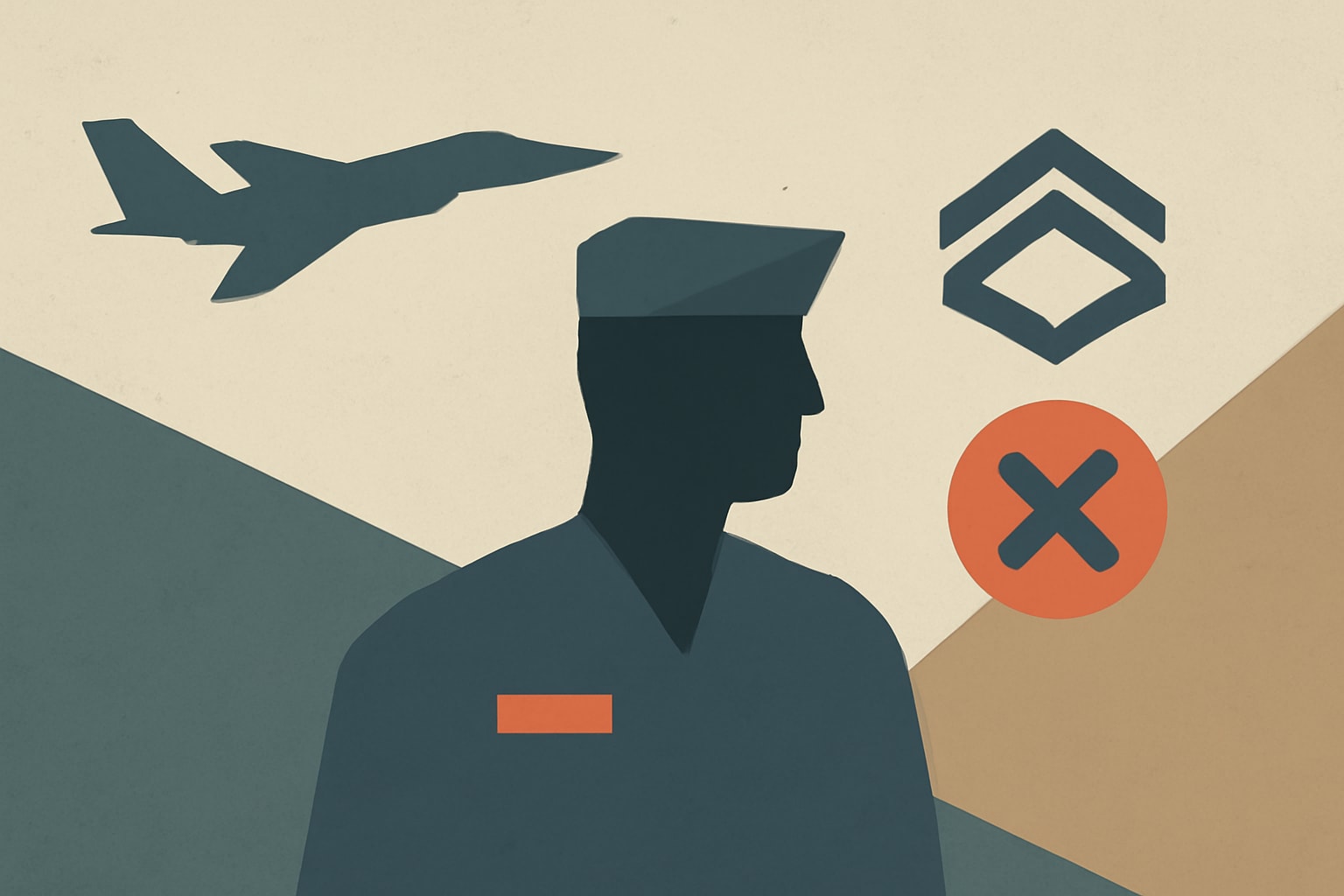 Editorial illustration for: Air Force Rescinds 135 Promotions Due to Administrative Error